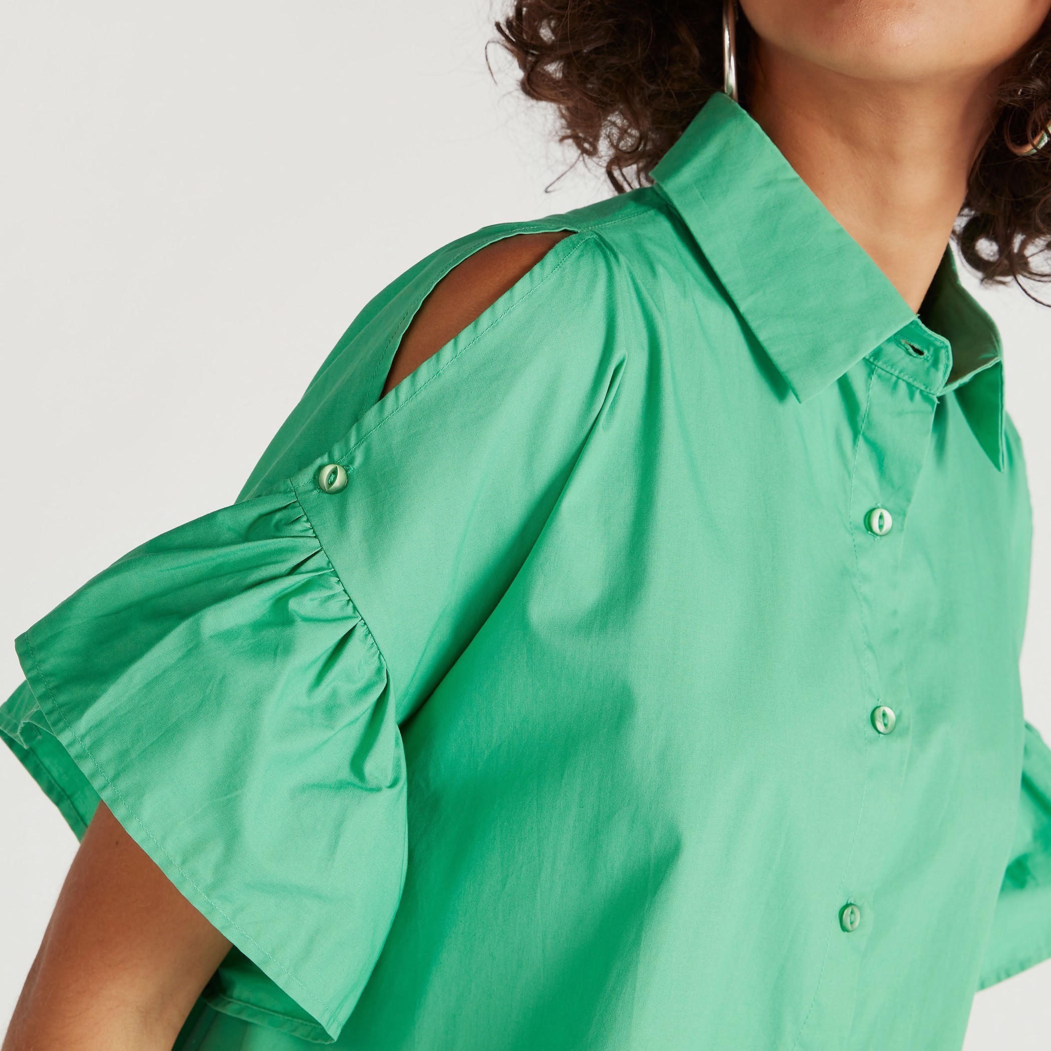 فستان قميص مميدي بزخارف وحافة مكشكشة من تو إكستريم-women-clothing-dresses-image-6