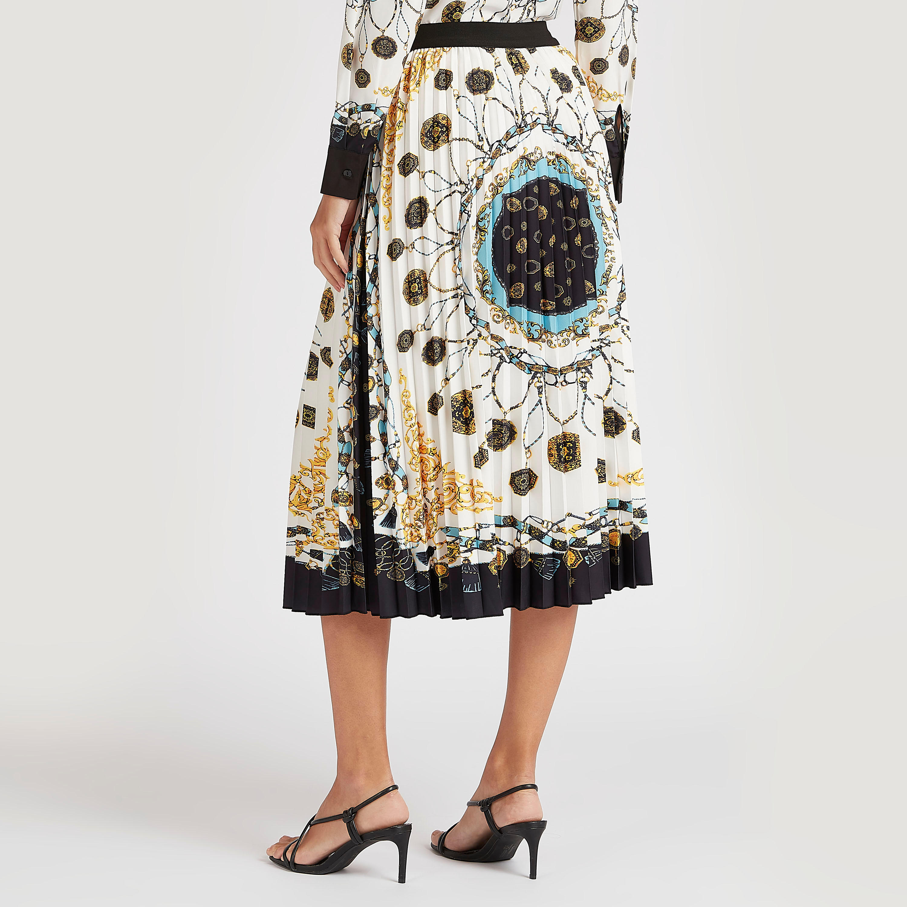 تنورة رسميّة ميدي إيه لاين بطبعات من تو إكستريمز-women-clothing-bottoms-skirts-image-4