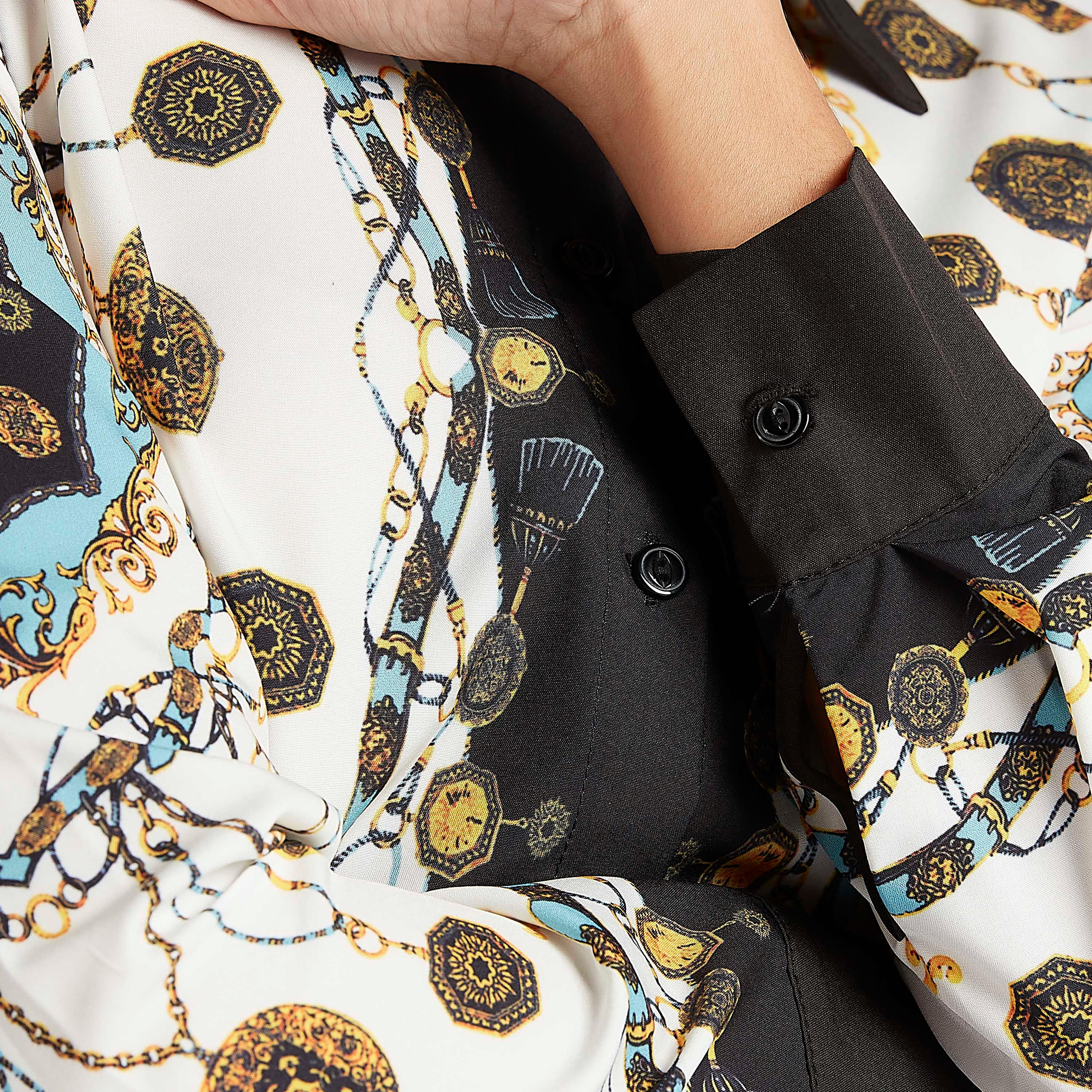 قميص بأكمام طويلة وإغلاق بأزرار من تو إكستريمز-women-clothing-shirtsandblouses-shirts-image-5