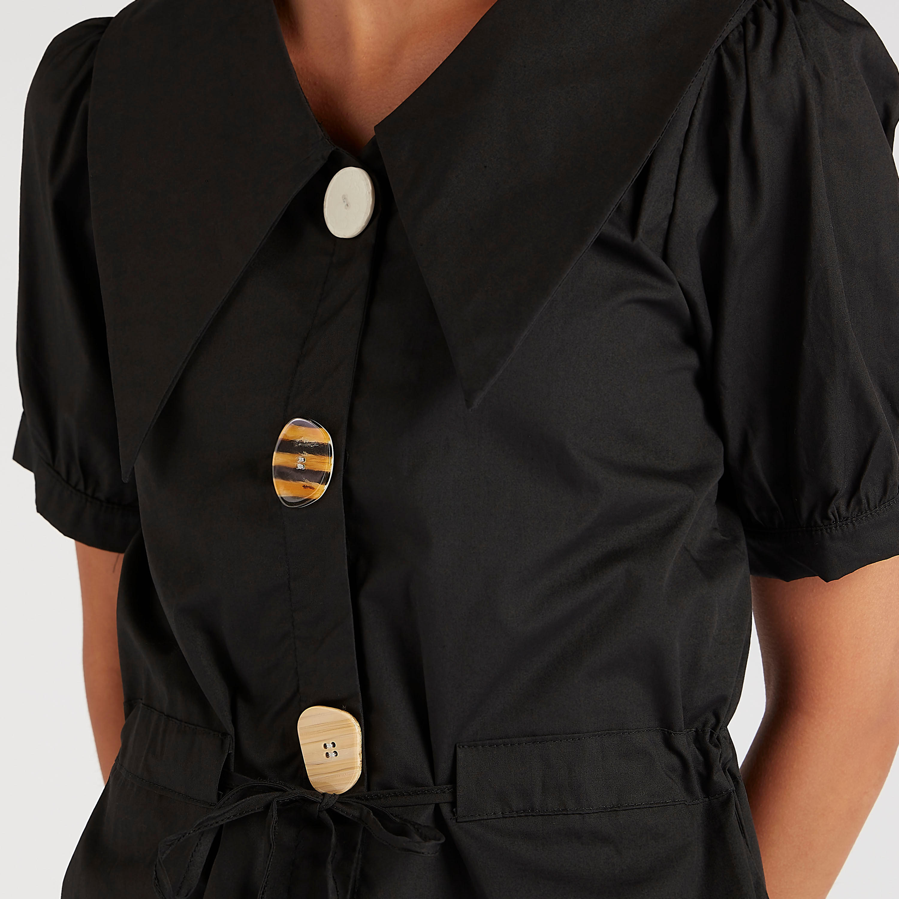 2Xtremz Solid Crop Top with Collar and Drawstring Closure-women-clothing-shirtsandblouses-blouses-image-3