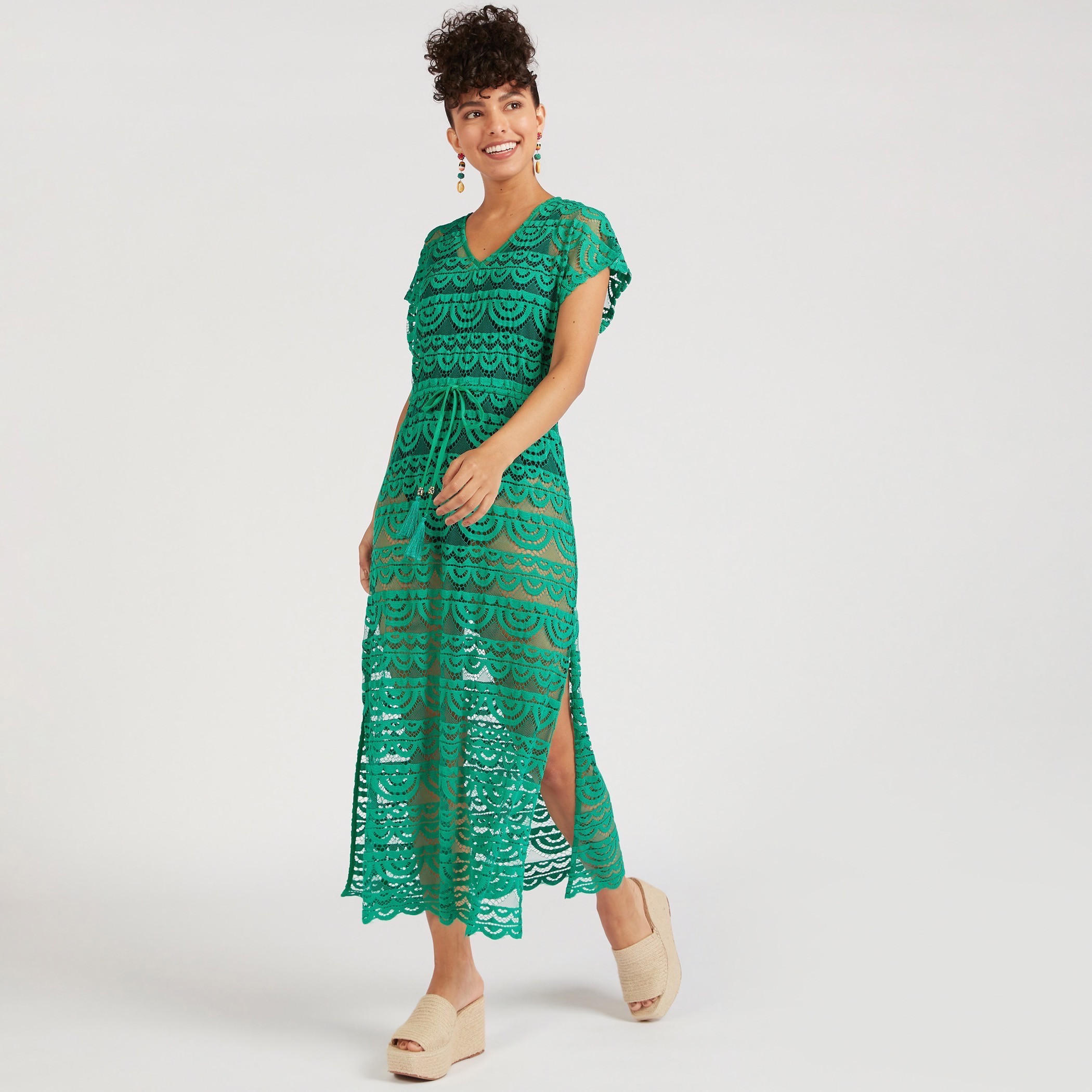 2Xtremz Textured Kimono with Drawstring Waist-women-clothing-swimandbeach-beachwear-image-3