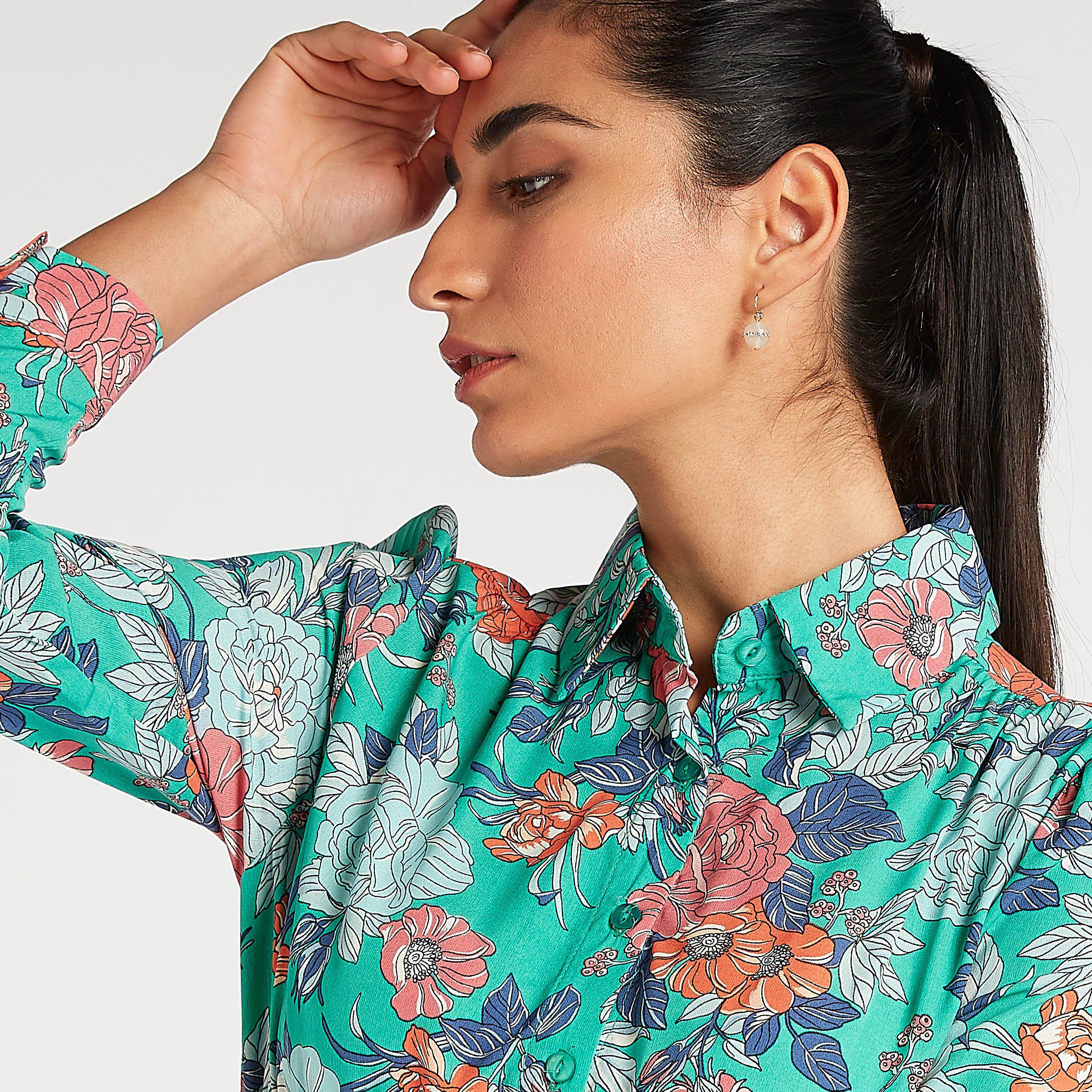 فستان طويل إيه لاين بطبعات أزهار وأكمام طويلة من تو إكستريمز-women-clothing-dresses-image-3