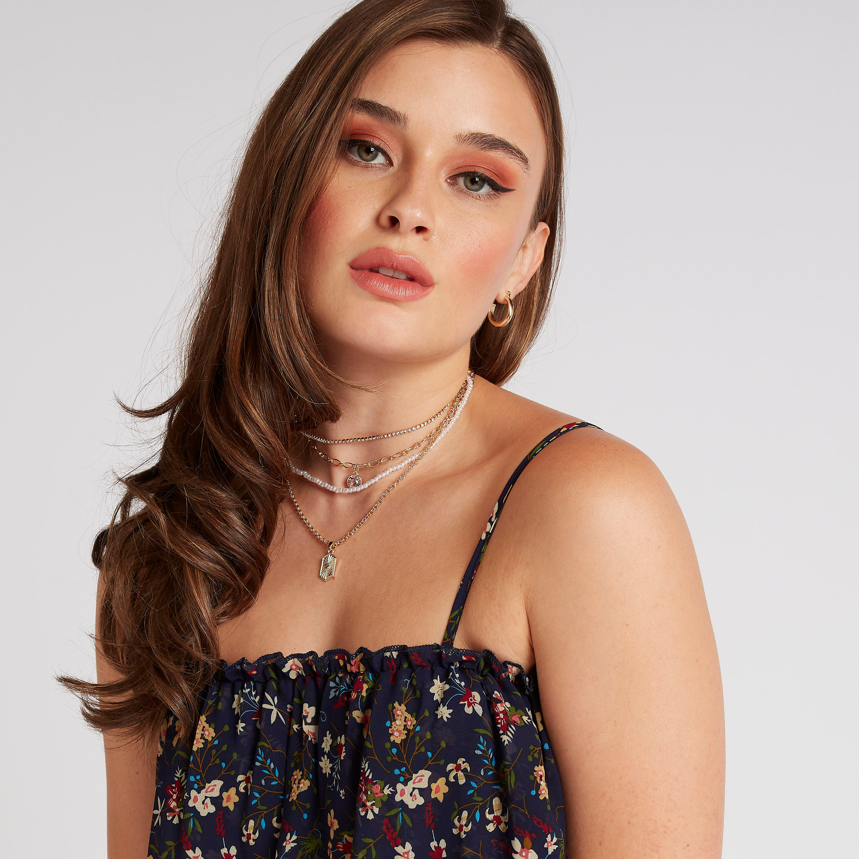 فستان ميدي إيه لاين بطبعات أزهار من تو إكستريمز-women-clothing-dresses-image-3