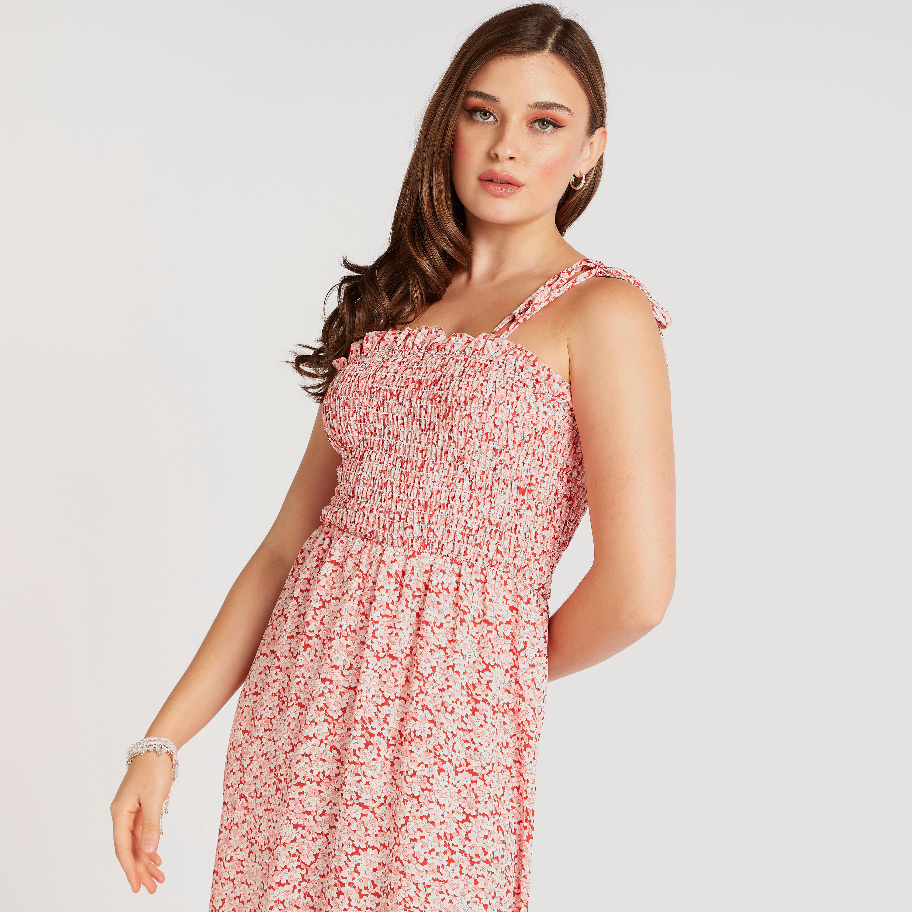 فستان إيه لاين طويل بطبعات أزهار من تو إكستريمز-women-clothing-dresses-image-5