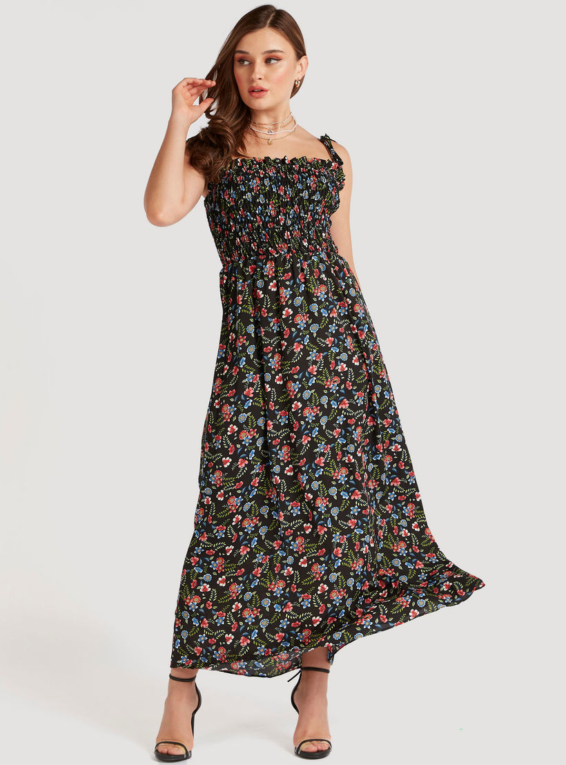 فستان إيه لاين طويل بطبعات أزهار من تو إكستريمز-women-clothing-dresses-image-1