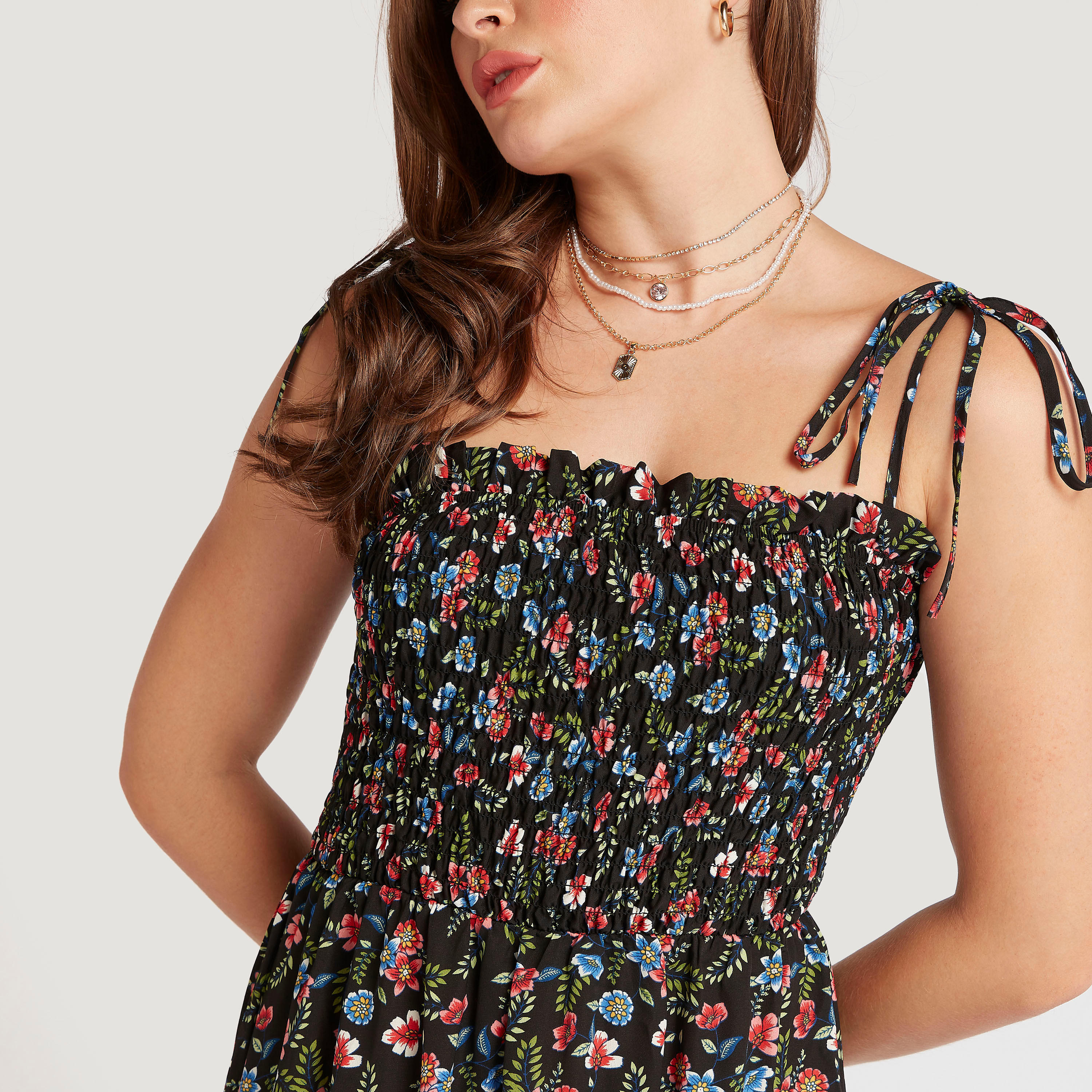 فستان إيه لاين طويل بطبعات أزهار من تو إكستريمز-women-clothing-dresses-image-7