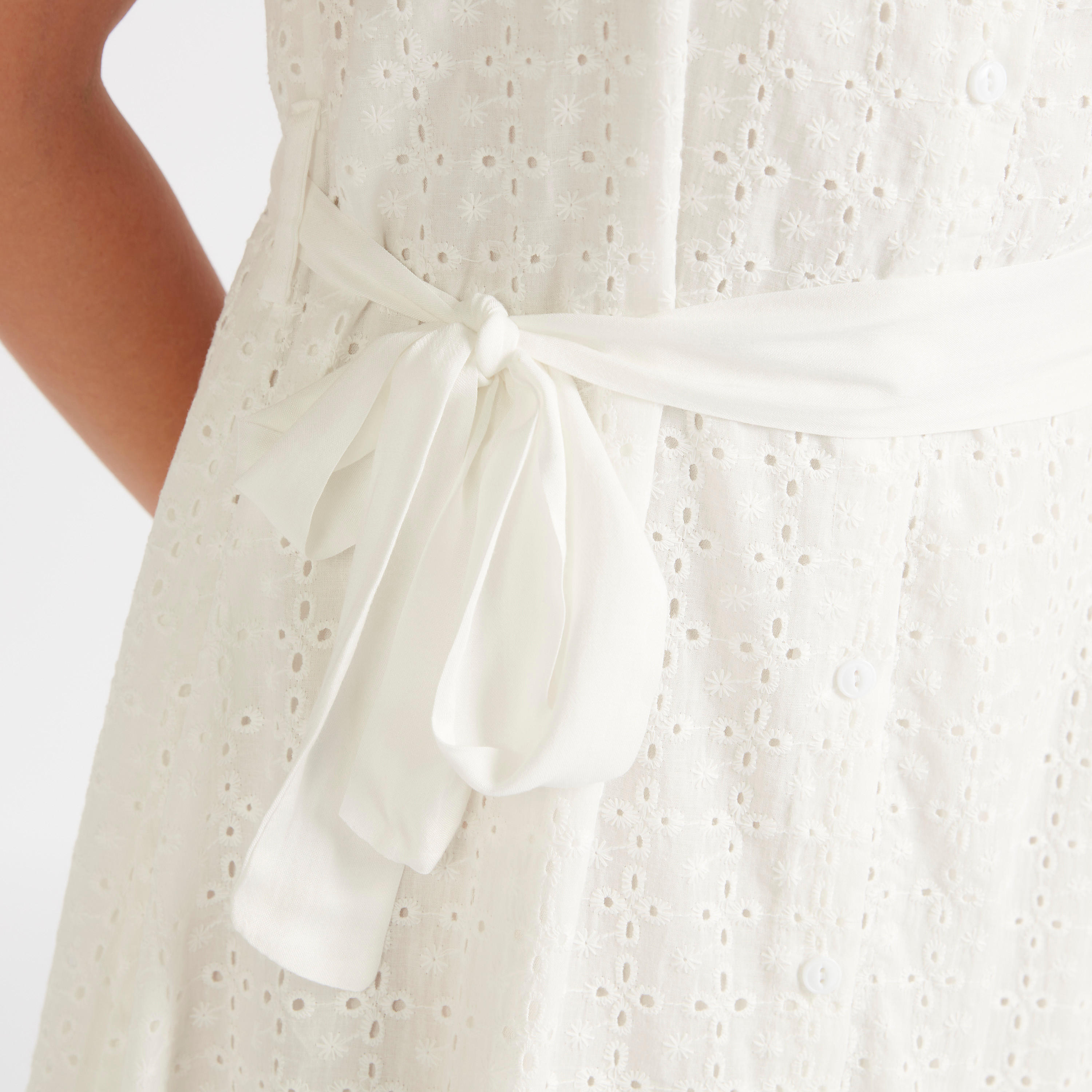 فستان ميدي بتفاصيل كشكشة وأكمام قصيرة من تو إكستريمز-women-clothing-dresses-image-3