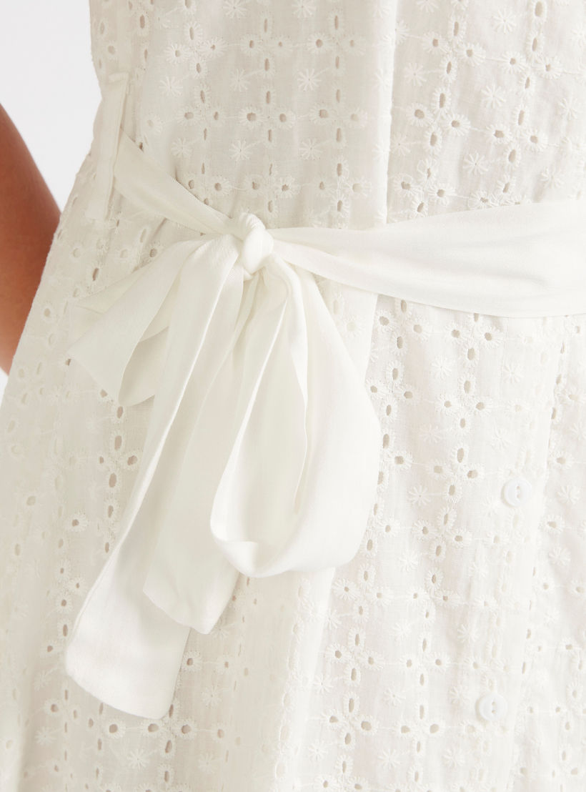 فستان ميدي بتفاصيل كشكشة وأكمام قصيرة من تو إكستريمز-women-clothing-dresses-image-3