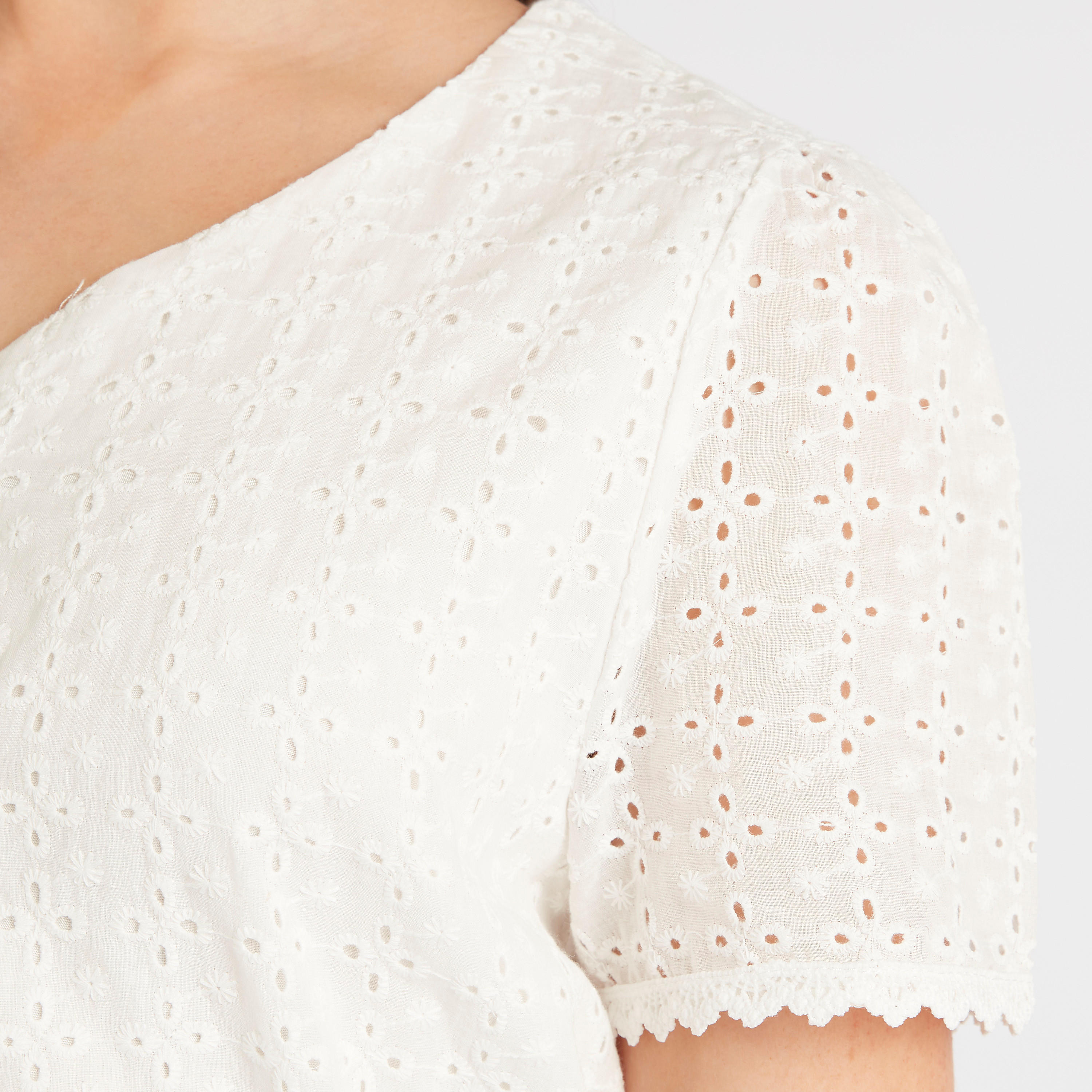 فستان ميدي بتفاصيل كشكشة وأكمام قصيرة من تو إكستريمز-women-clothing-dresses-image-6