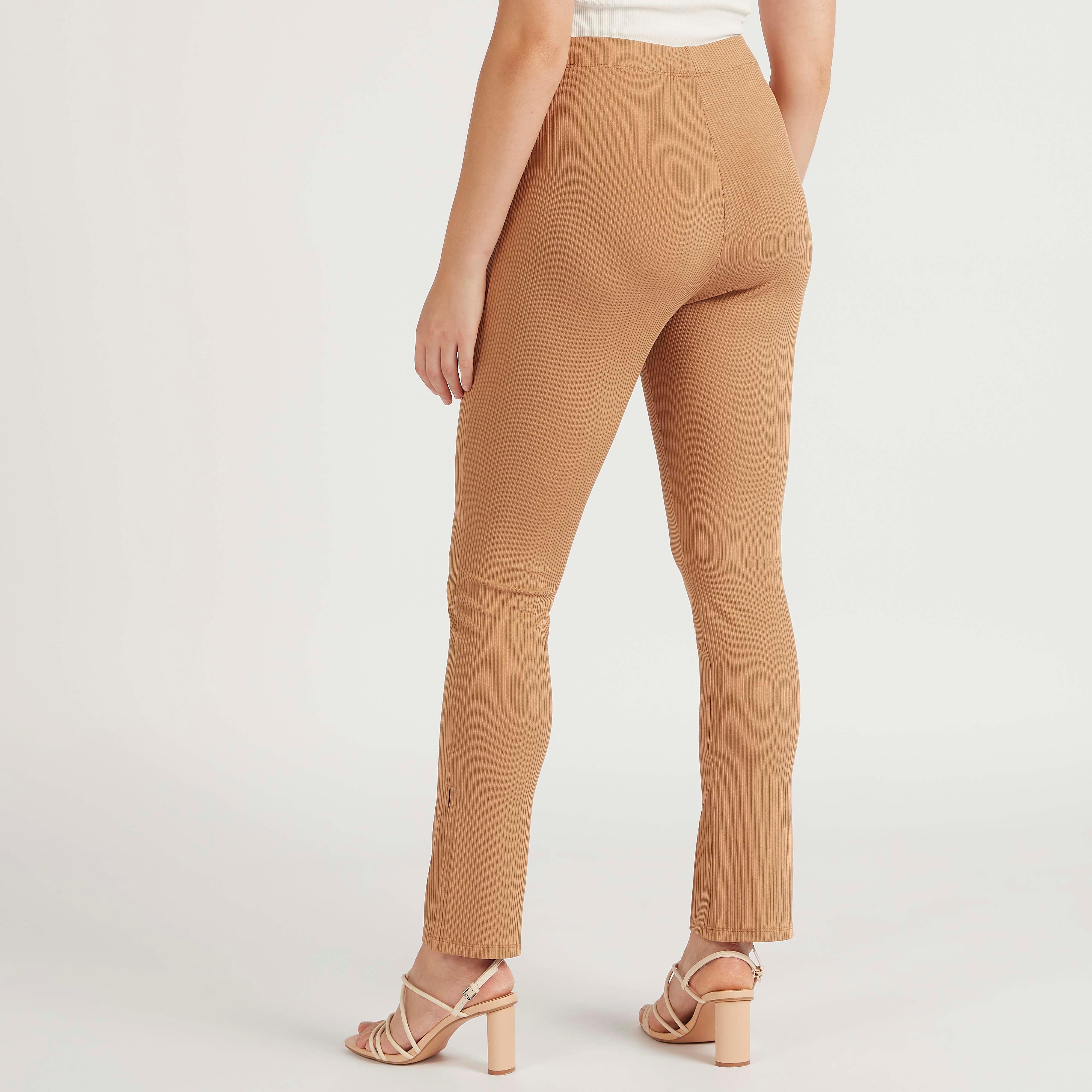 بنطلون جينز ضيّق مضلّع بخصر متوسط الارتفاع وفتحة من توإكستريمز-women-clothing-bottoms-leggings-image-4