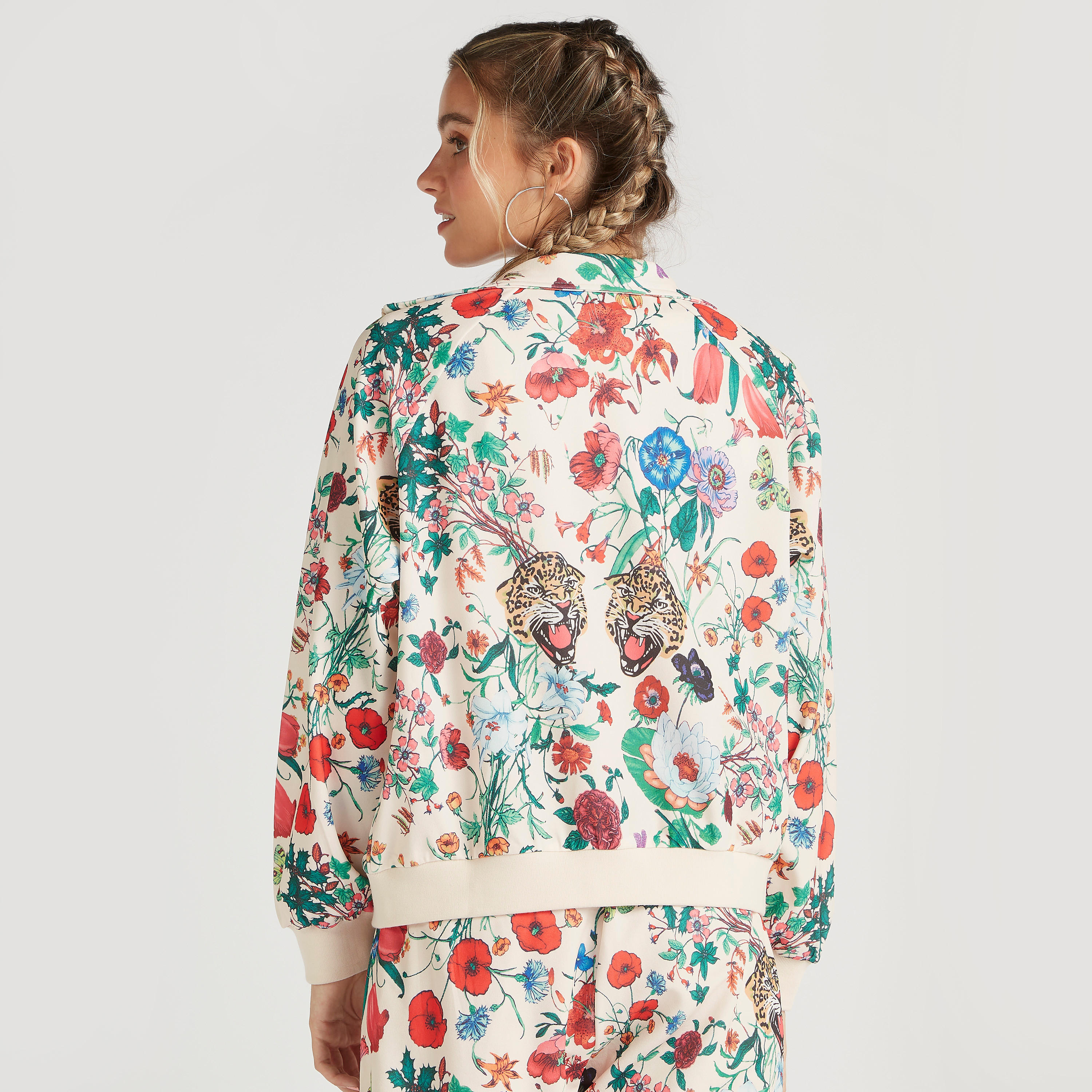 جاكيت بومبر بسحّاب وطبعات أزهار وأكمام طويلة وجيوب من تو إكستريمز-women-winterwear-coatsandjackets-jackets-image-4