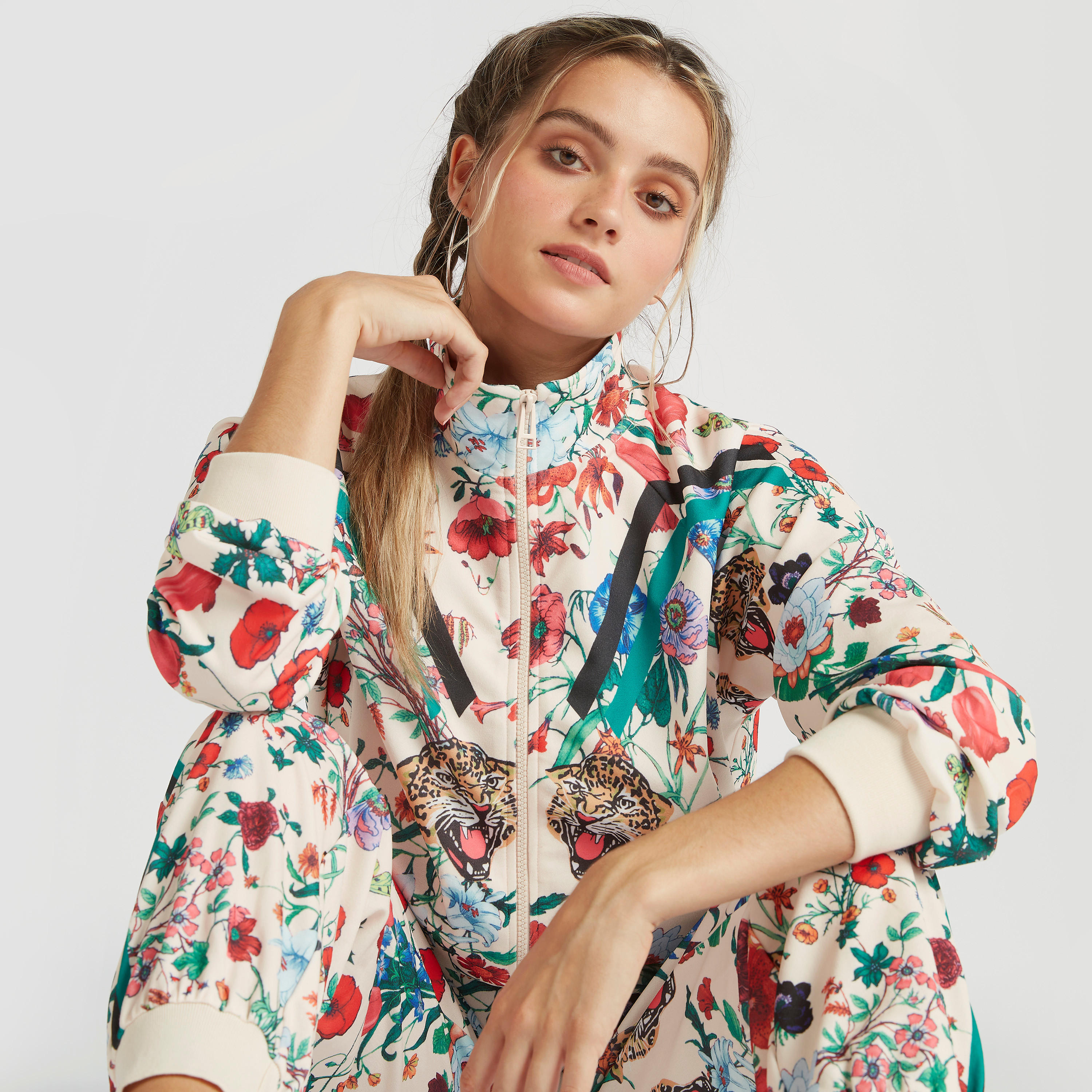 جاكيت بومبر بسحّاب وطبعات أزهار وأكمام طويلة وجيوب من تو إكستريمز-women-winterwear-coatsandjackets-jackets-image-5