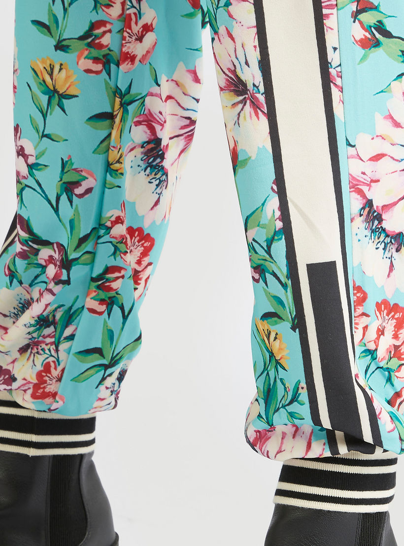 2Xtremz Floral Print Mid-Rise Joggers with Pockets and Elasticated Waistband-women-clothing-bottoms-joggers-image-5
