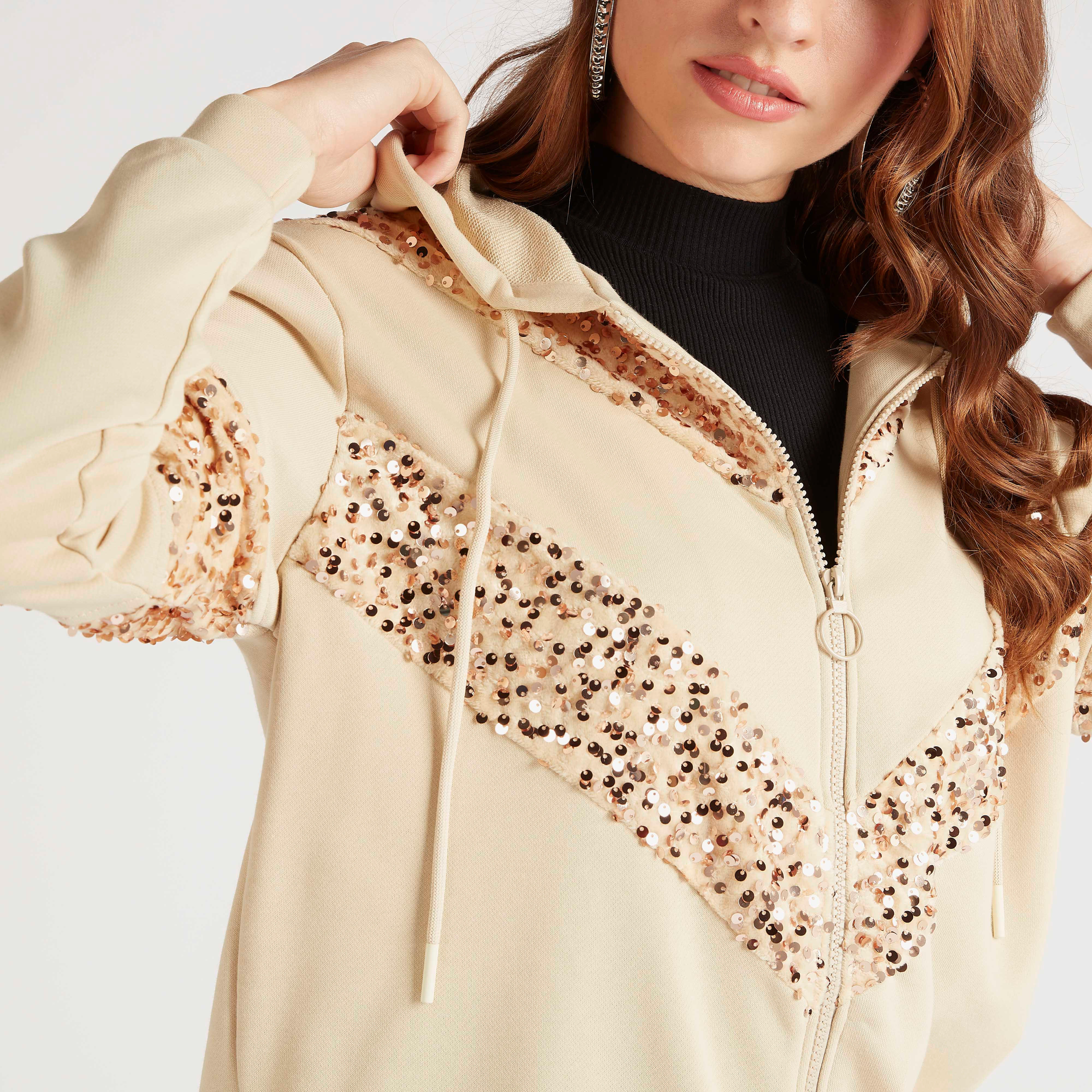 جاكيت مزين بسحاب وقبعة وأكمام طويلة من تو إكستريمز-women-winterwear-coatsandjackets-jackets-image-3