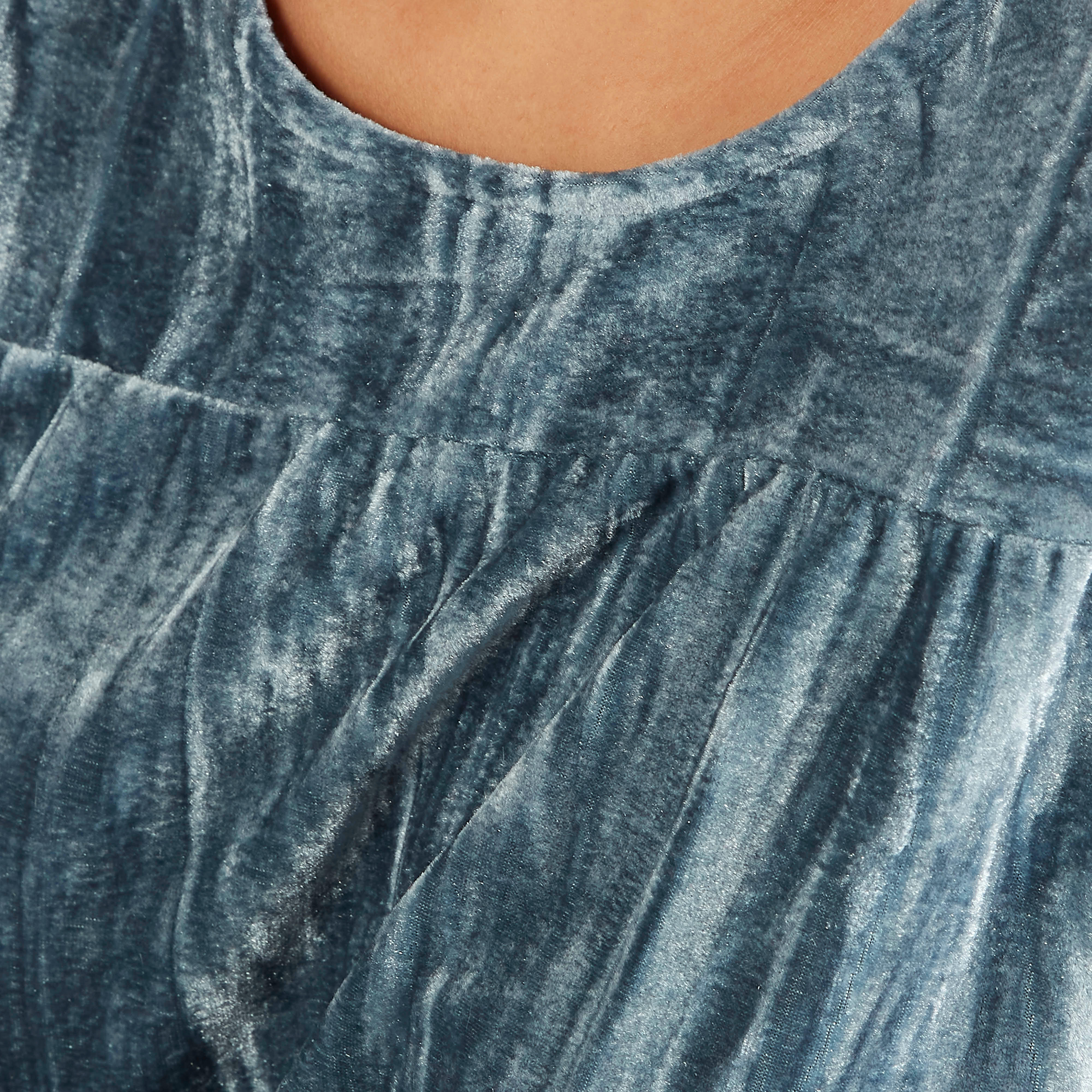 فستان إيه لاين طويل بارز الملمس بأكمام طويلة من تو إكستريمز-women-clothing-dresses-image-3