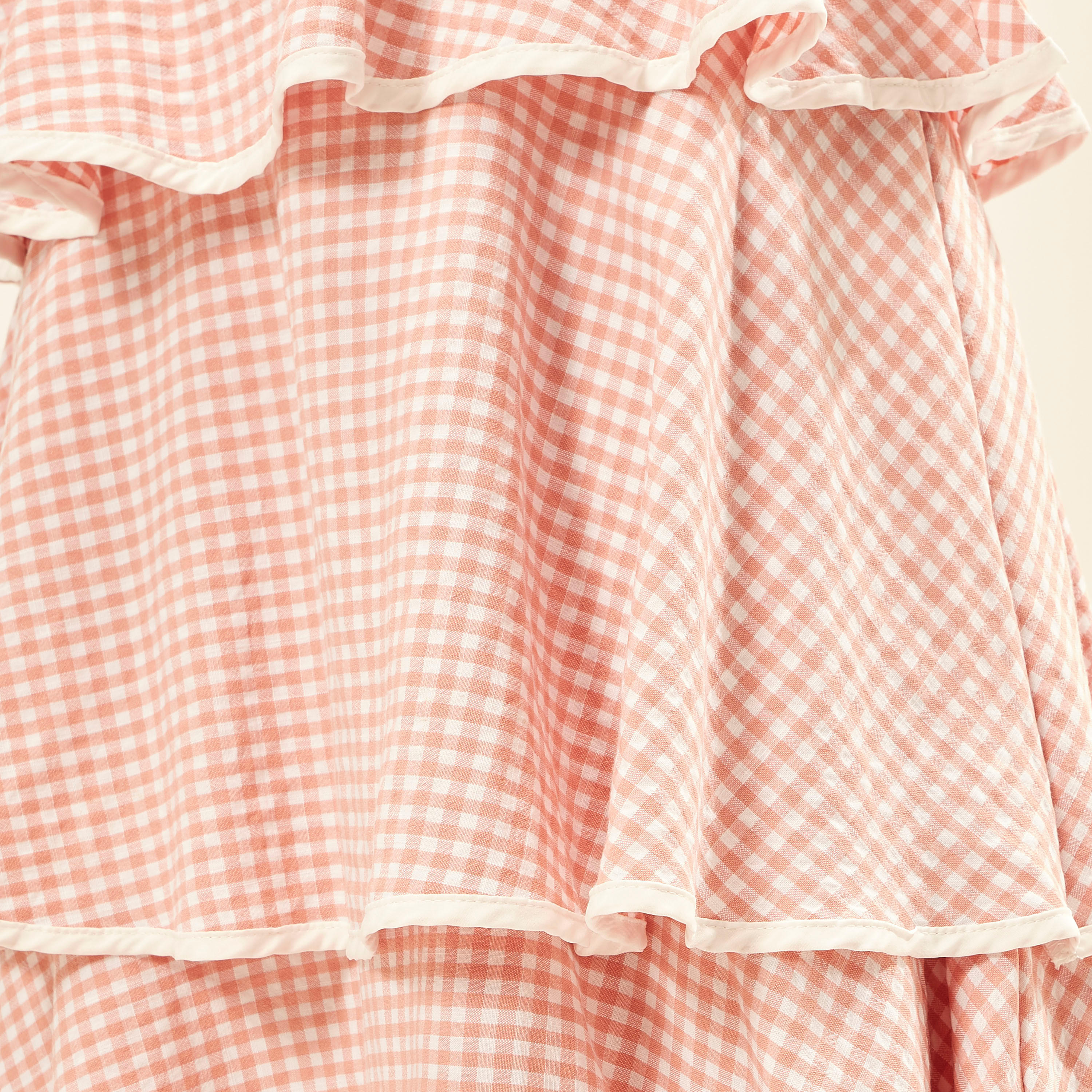 2Xtremz Checked Maxi Tiered Dress with Spaghetti Straps-women-clothing-dresses-image-8