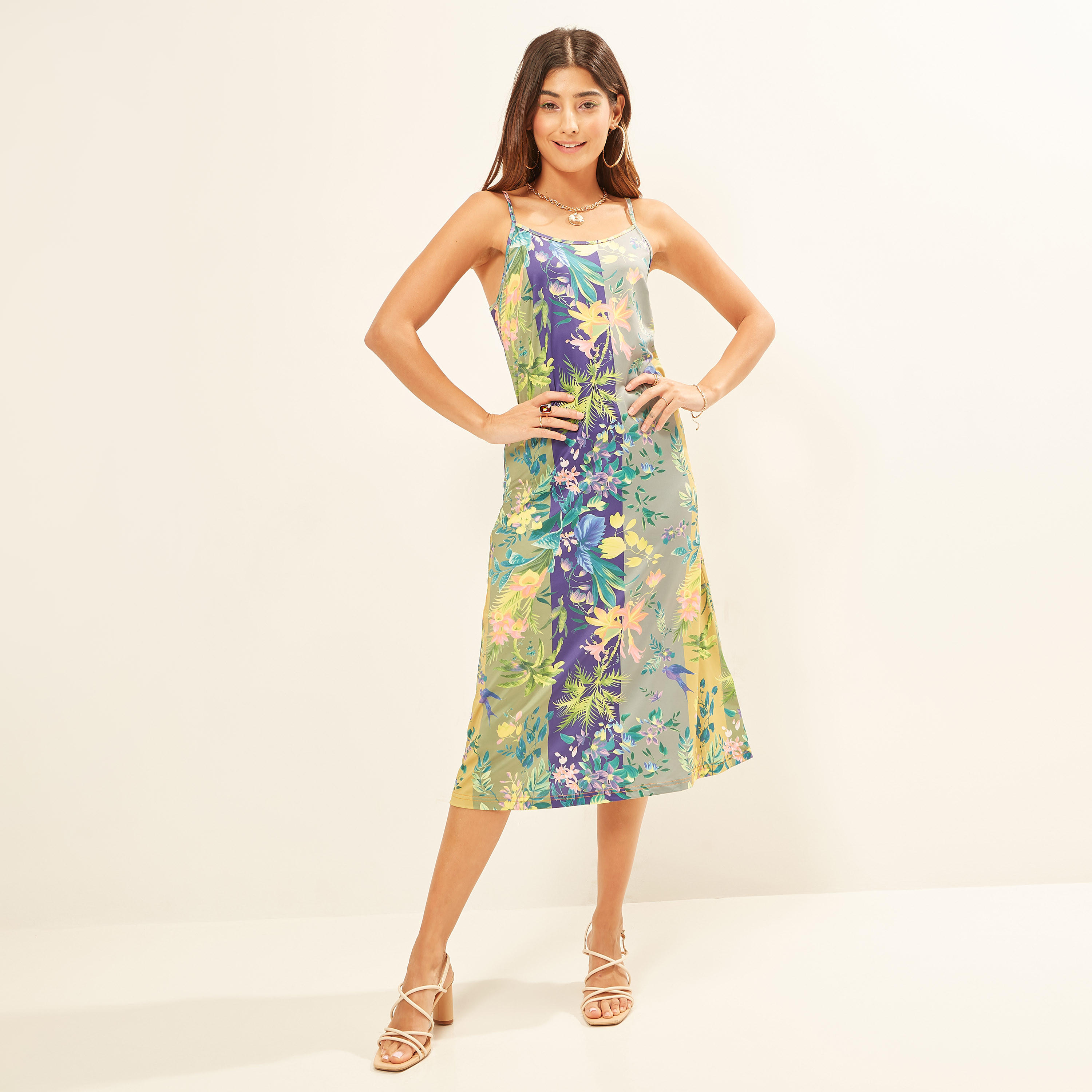 2Xtremz Floral Print Dress with Slip Lining-women-clothing-dresses-image-5