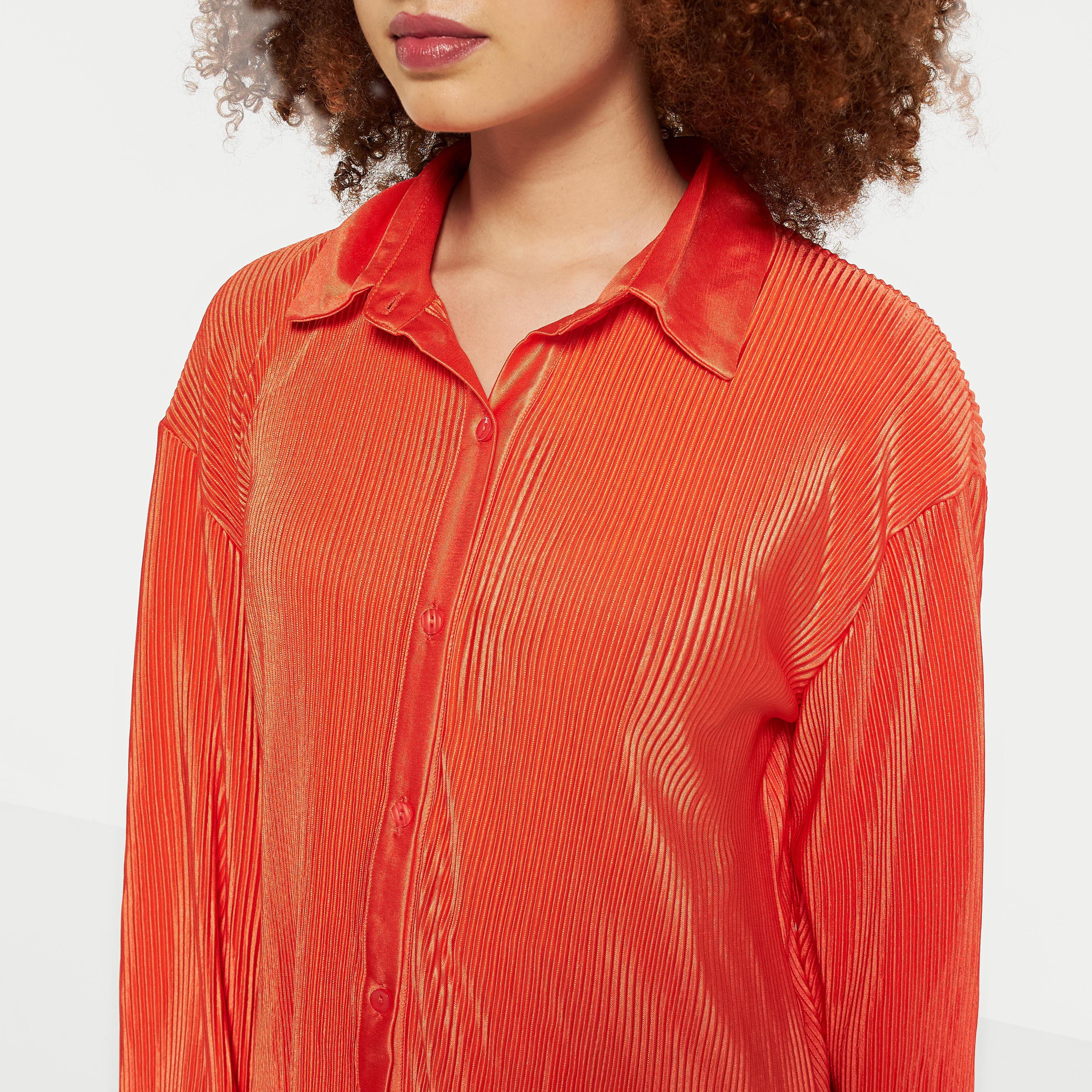 قميص بكشكش وياقة واسعة وأكمام طويلة من تو إكستريمز-women-clothing-shirtsandblouses-shirts-image-12