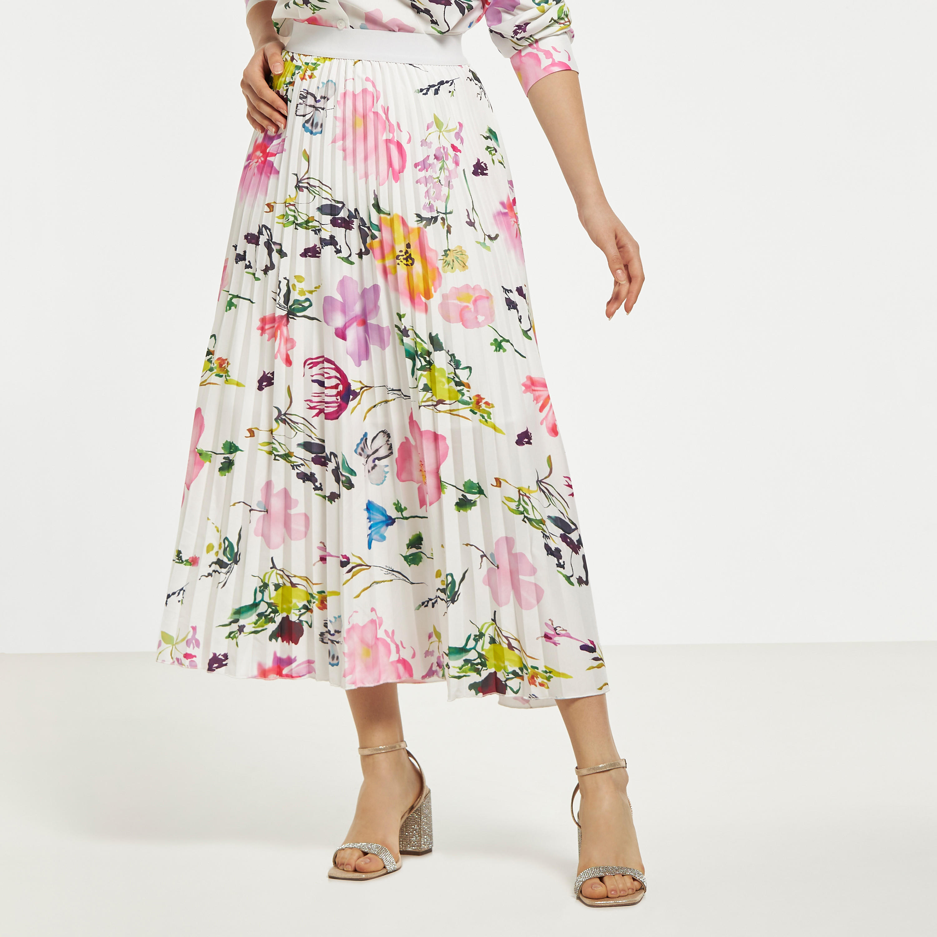 2Xtremz All-Over Floral Printed Midi Skirt-women-clothing-bottoms-skirts-image-1