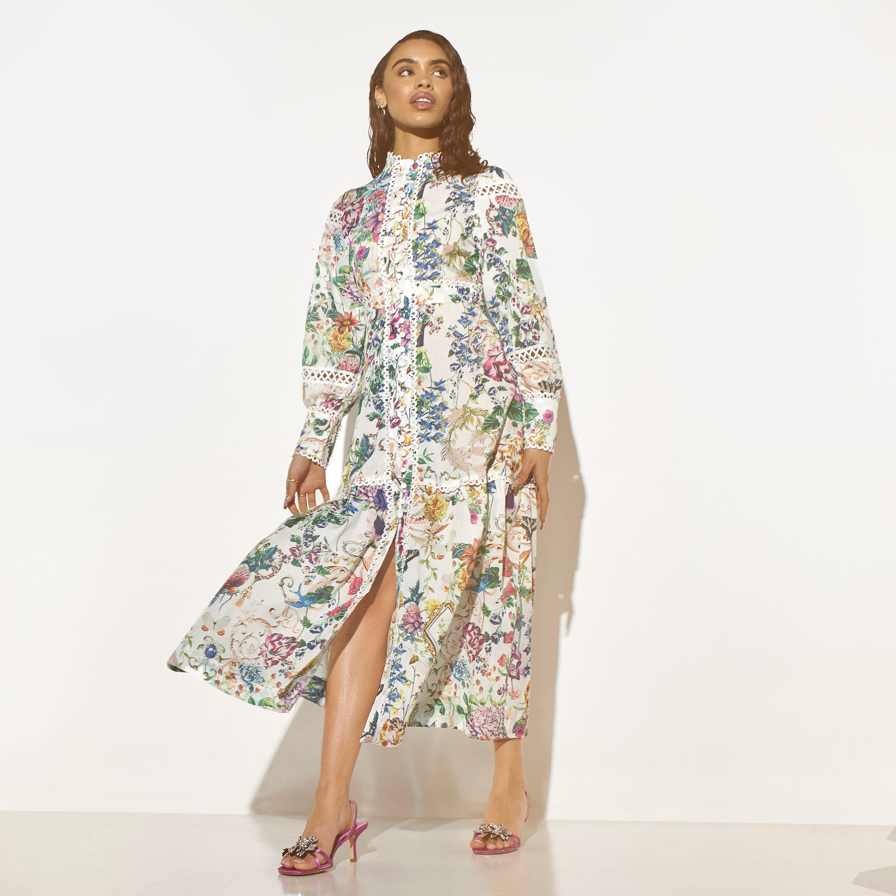 2Xtremz All-Over Floral Print Maxi Dress with Lace Detail-women-clothing-dresses-image-4