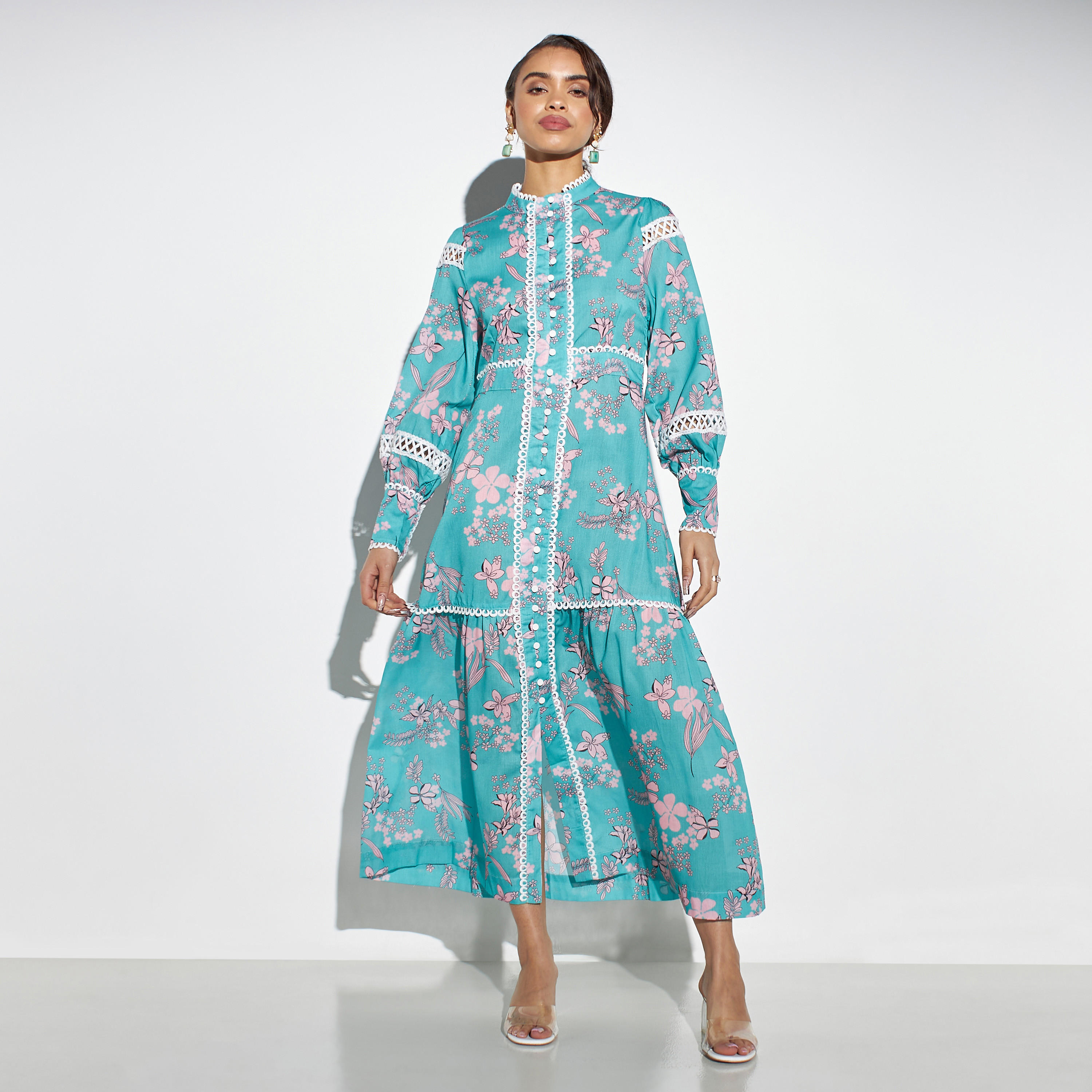 فستان طويل بطبعات أزهار من تو إكستريمز-women-clothing-dresses-image-1