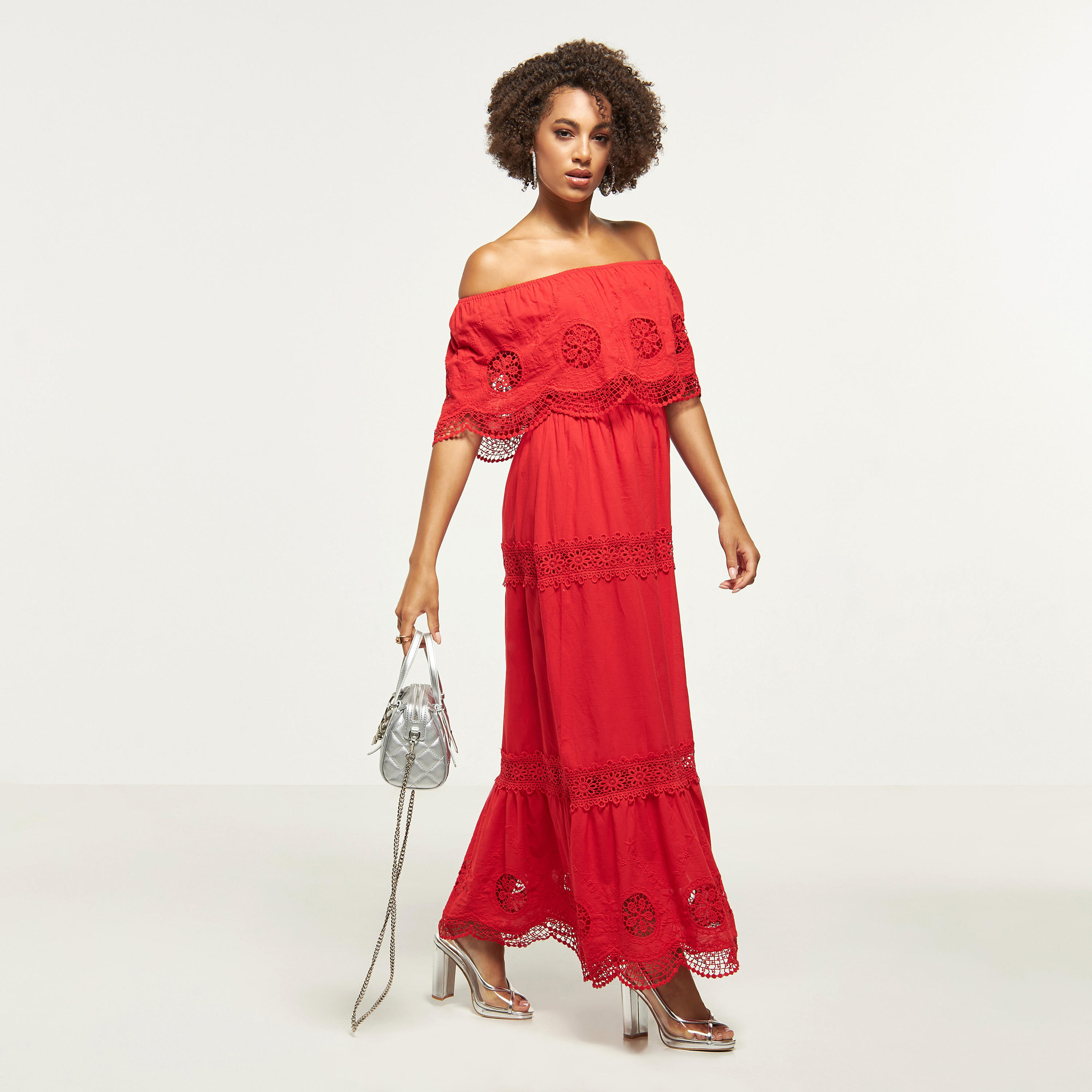 فستان طويل شيفلي مكشوف الأكتاف من تو إكستريمز-women-clothing-dresses-image-2