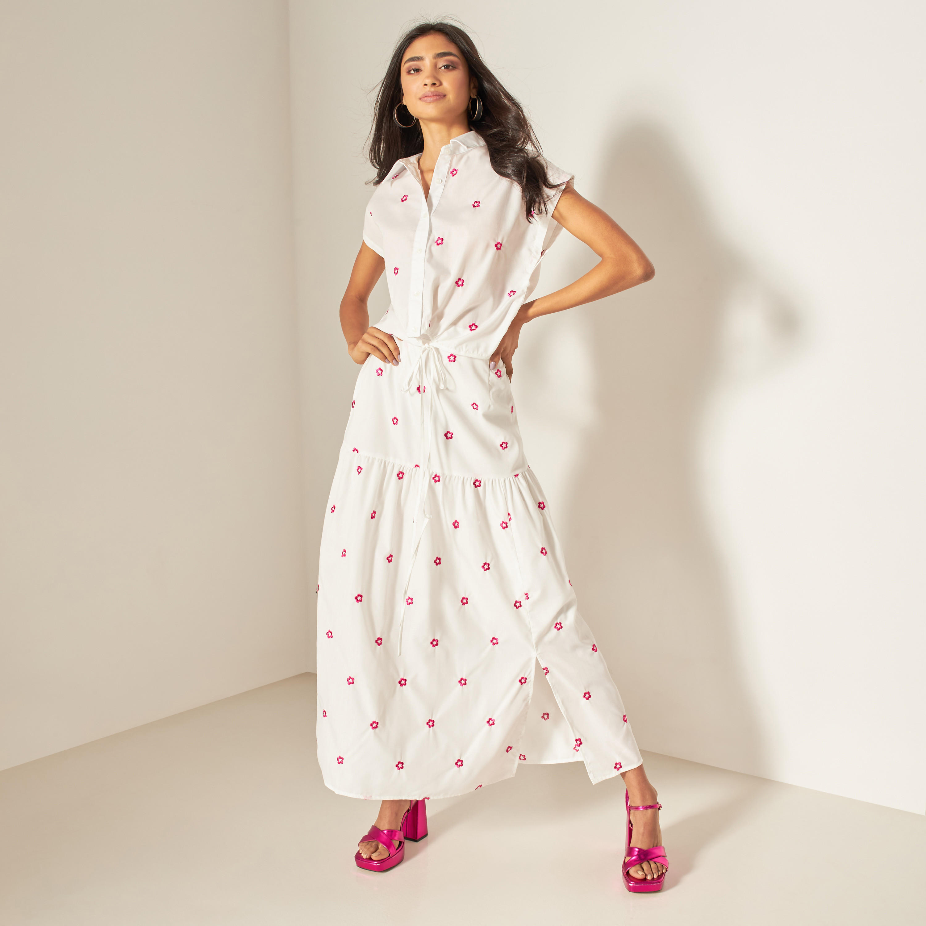 2Xtremz Embroidered Maxi Skirt with Semi-Elasticated Waistband-women-clothing-bottoms-skirts-image-2