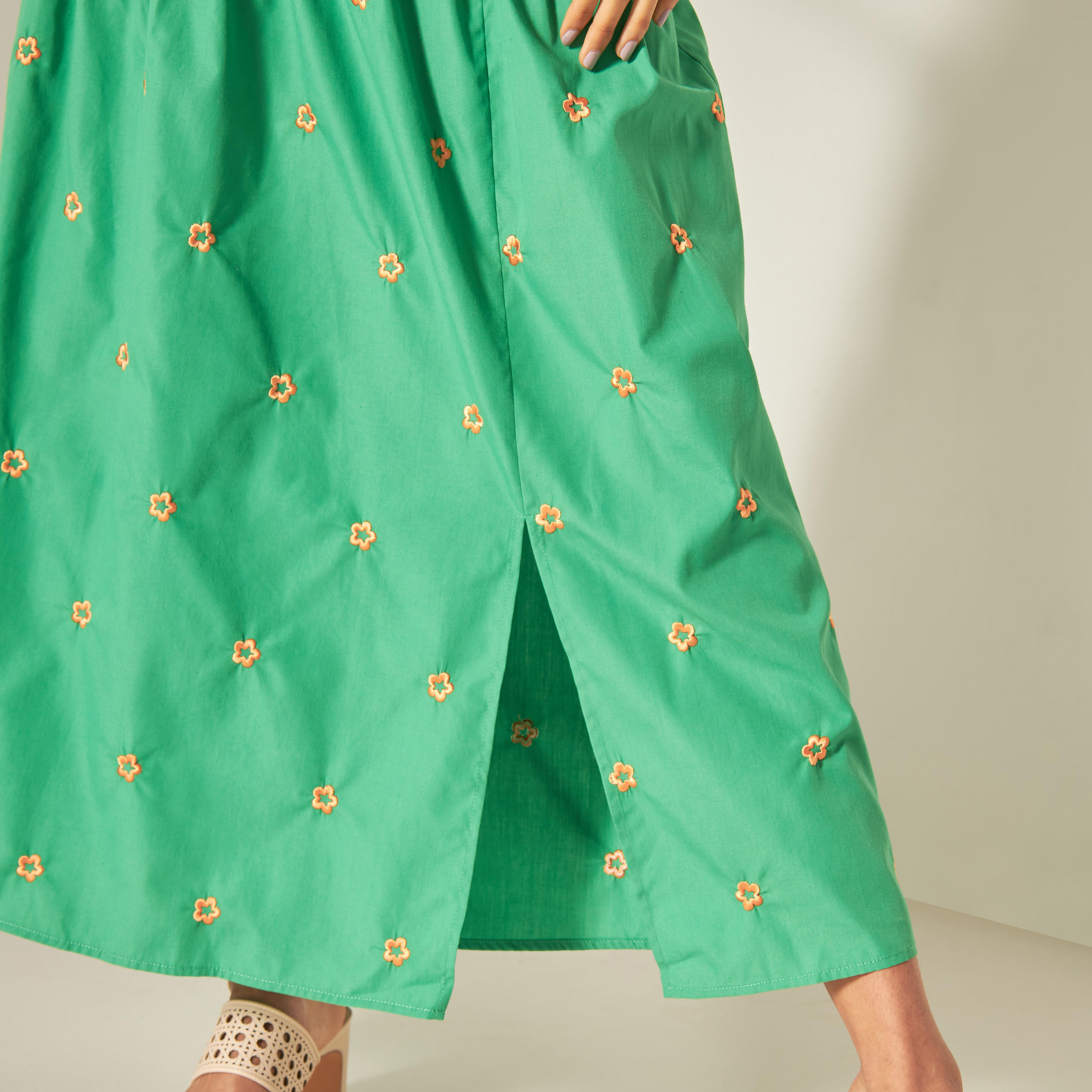 2Xtremz Embroidered Maxi Skirt with Semi-Elasticated Waistband-women-clothing-bottoms-skirts-image-8