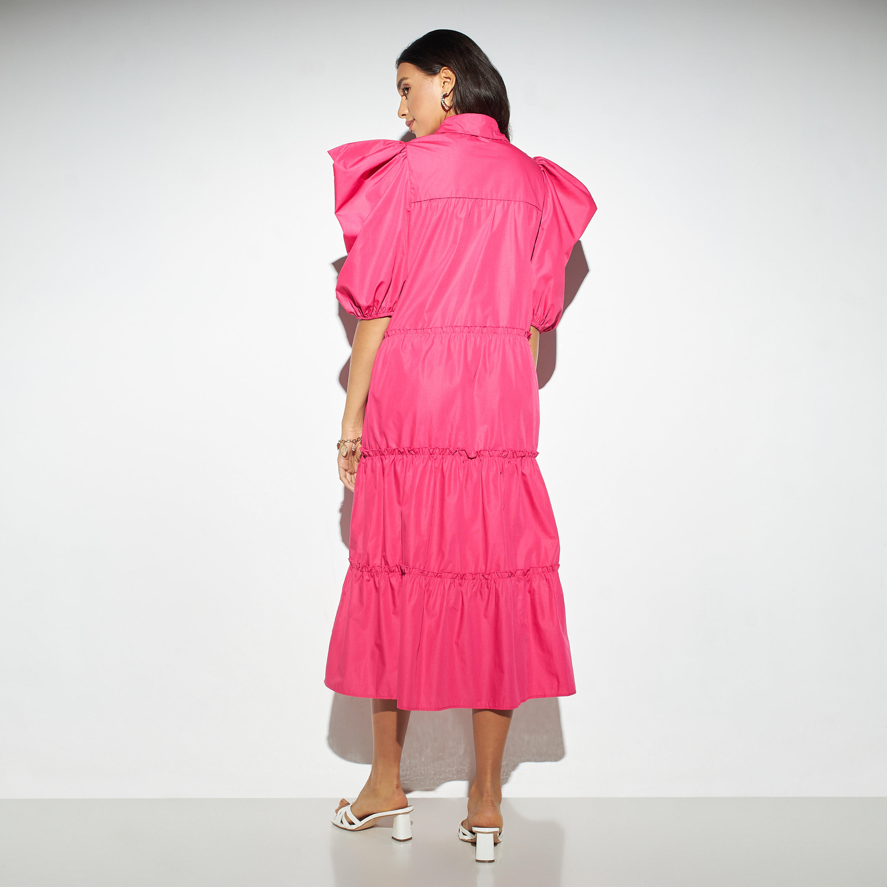 تيشيرت سادة بأرار وأكمام منفوخة من تو إكستريمز-women-clothing-dresses-image-3