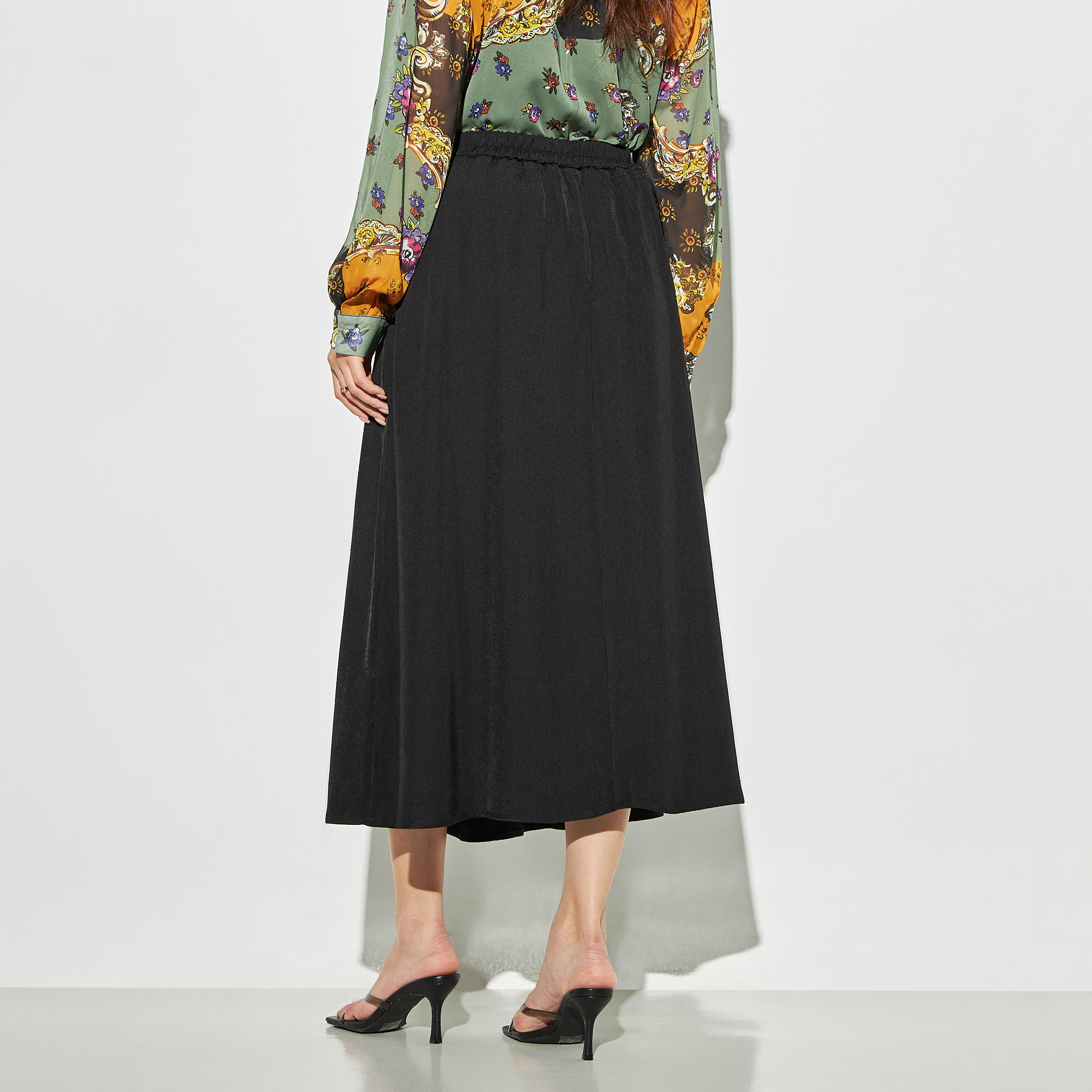تنورة بكسرات وخصر مطاطي من تو إكستريمز-women-clothing-bottoms-skirts-image-3