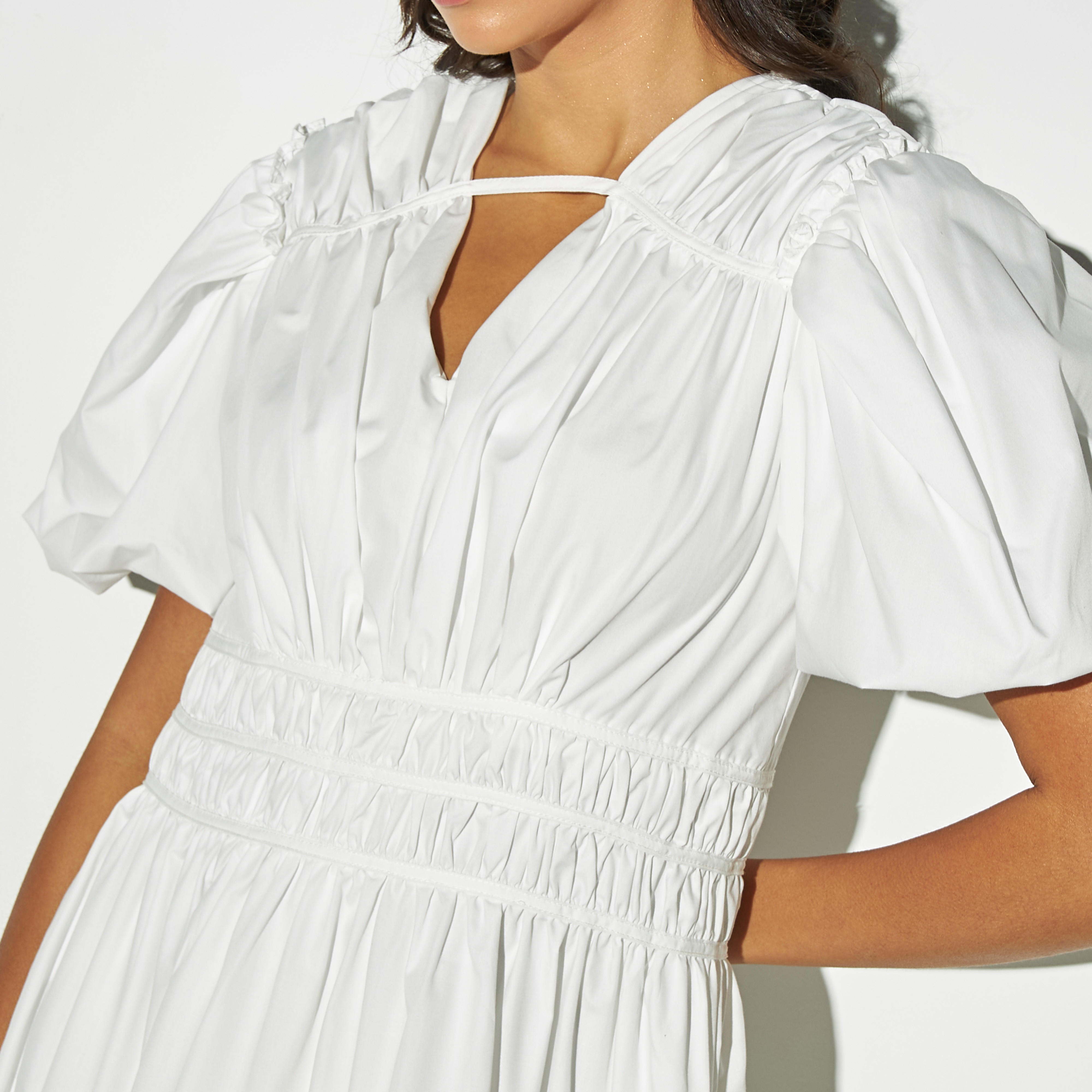 فستان سادة بأكمام منفوخة من تو إكستريمز-women-clothing-dresses-image-3
