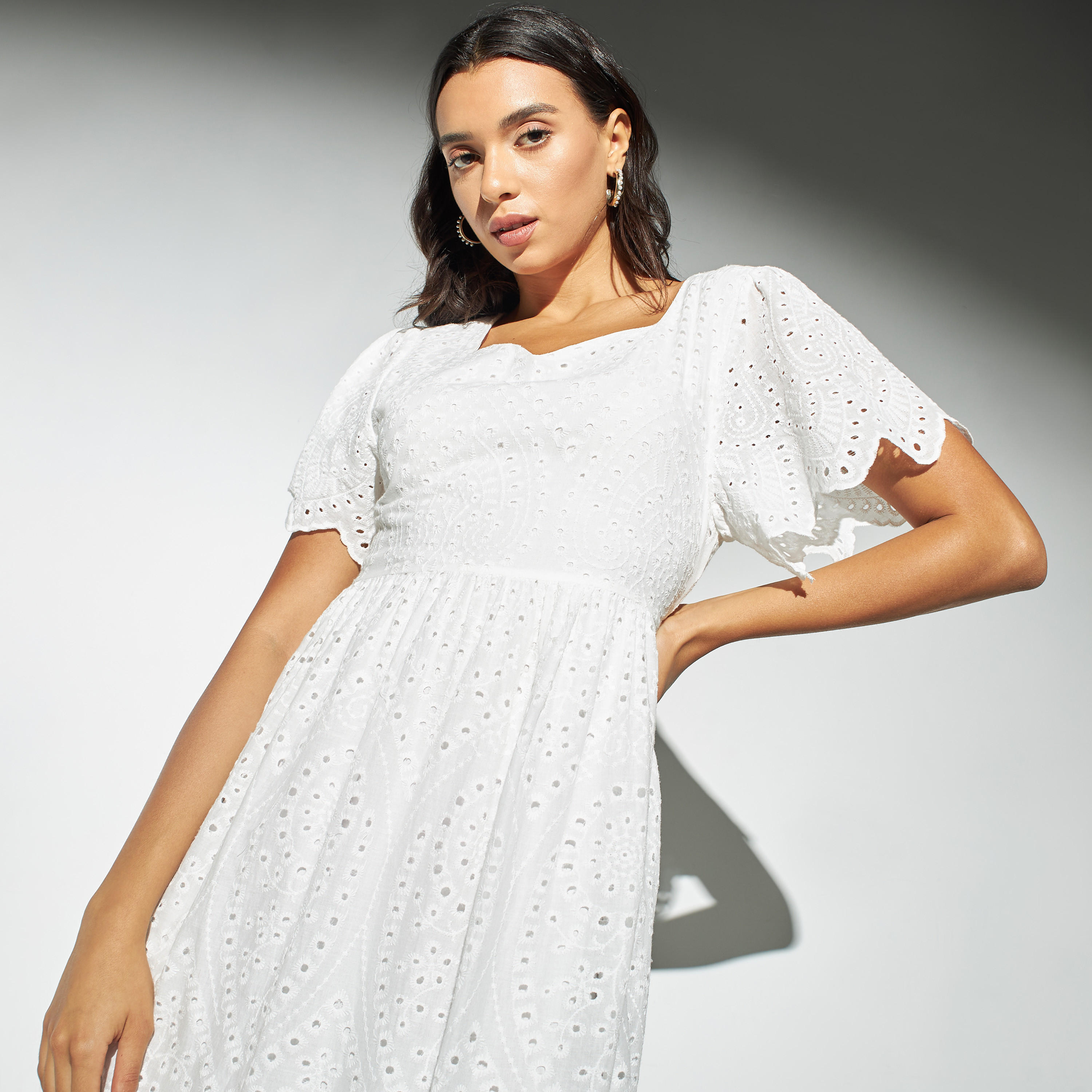 فستان شيفلي بأكمام واسعة من تو إكستريمز-women-clothing-dresses-image-4