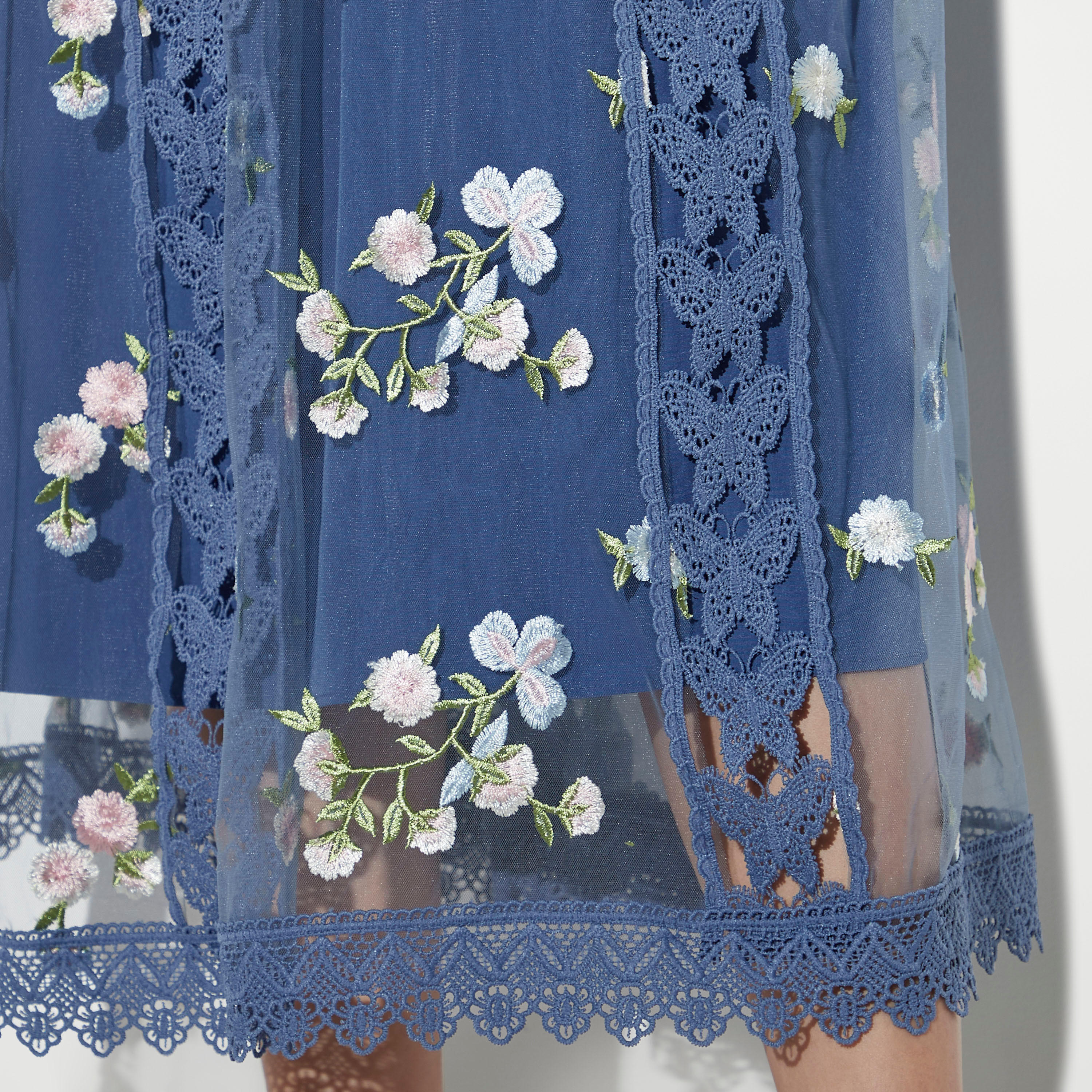 2Xtremz All-Over Embroidered Midi A-line Dress with Lace Detail-women-clothing-dresses-image-5