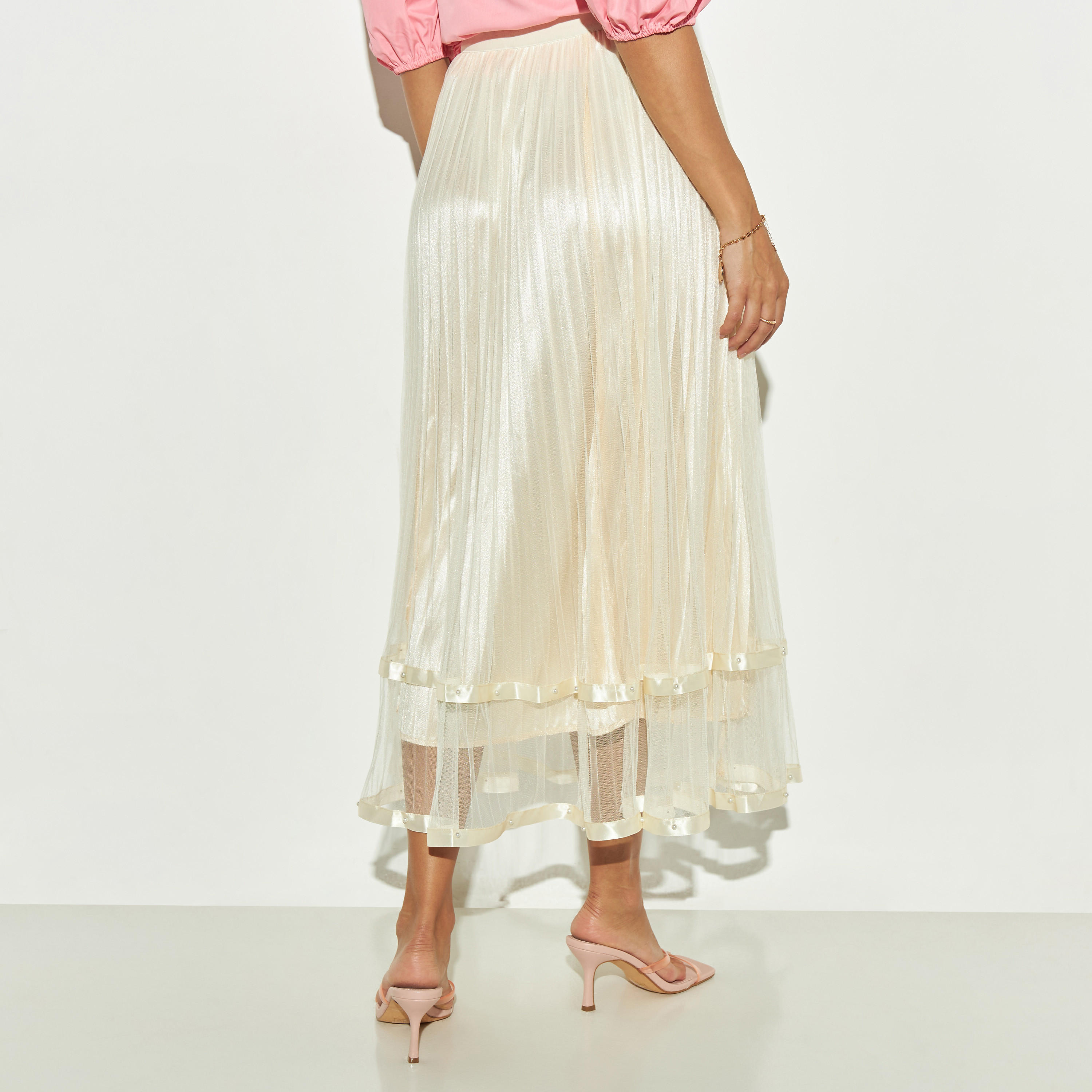 تنورة ميدي بخصر مطاطي ودانتيل من تو إكستريمز-women-clothing-bottoms-skirts-image-3
