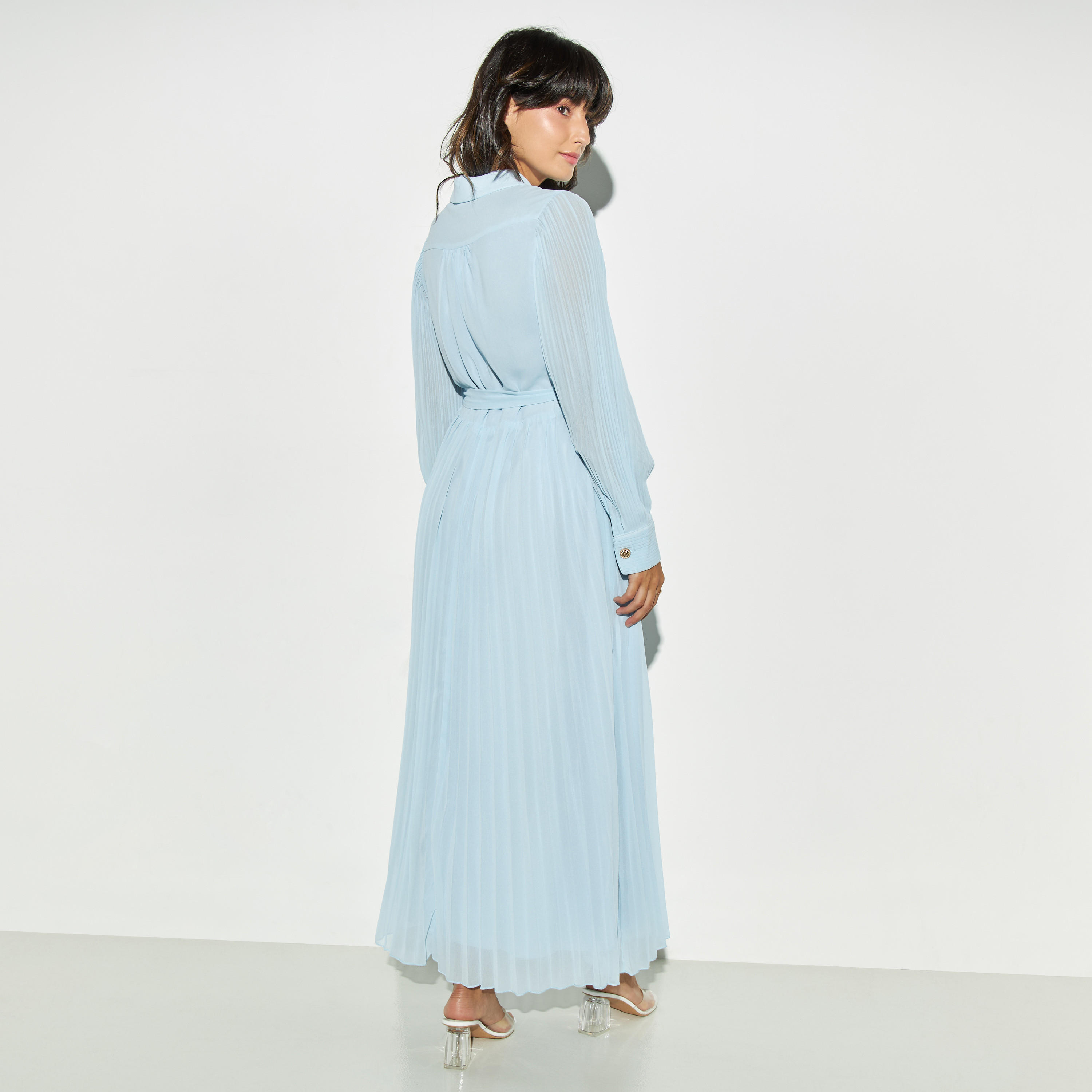 فستان إيه لاين بكشكش وأربطة وجيوب من تو إكستريمز-women-clothing-dresses-image-3