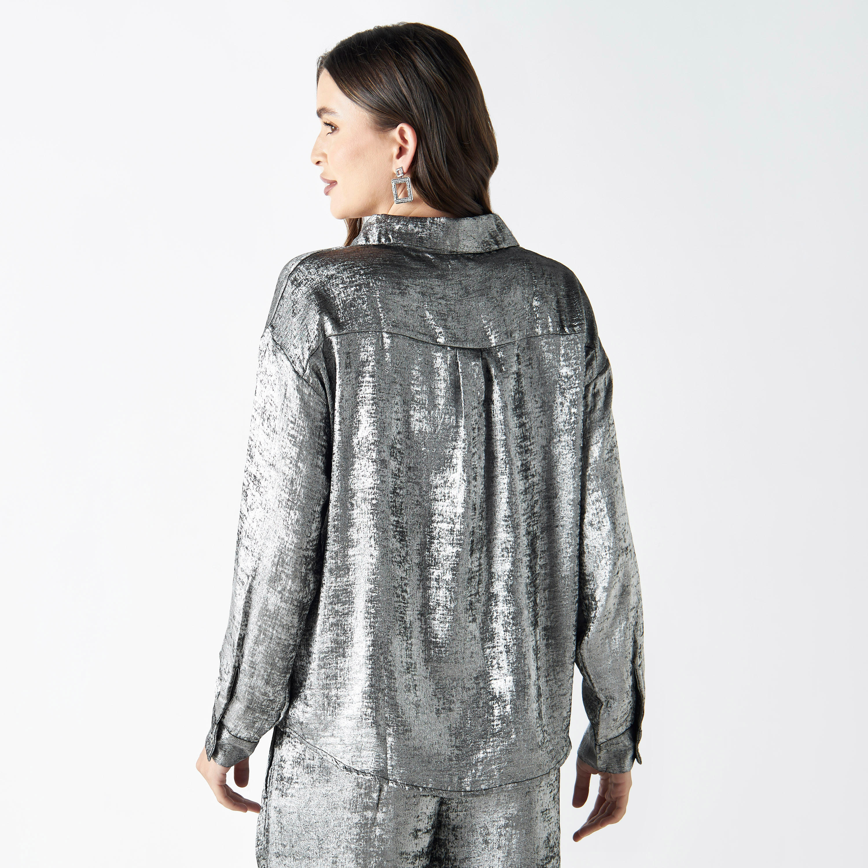 قميص بارز الملمس بأكمام طويلة من تو إكستريمز-women-clothing-shirtsandblouses-shirts-image-3