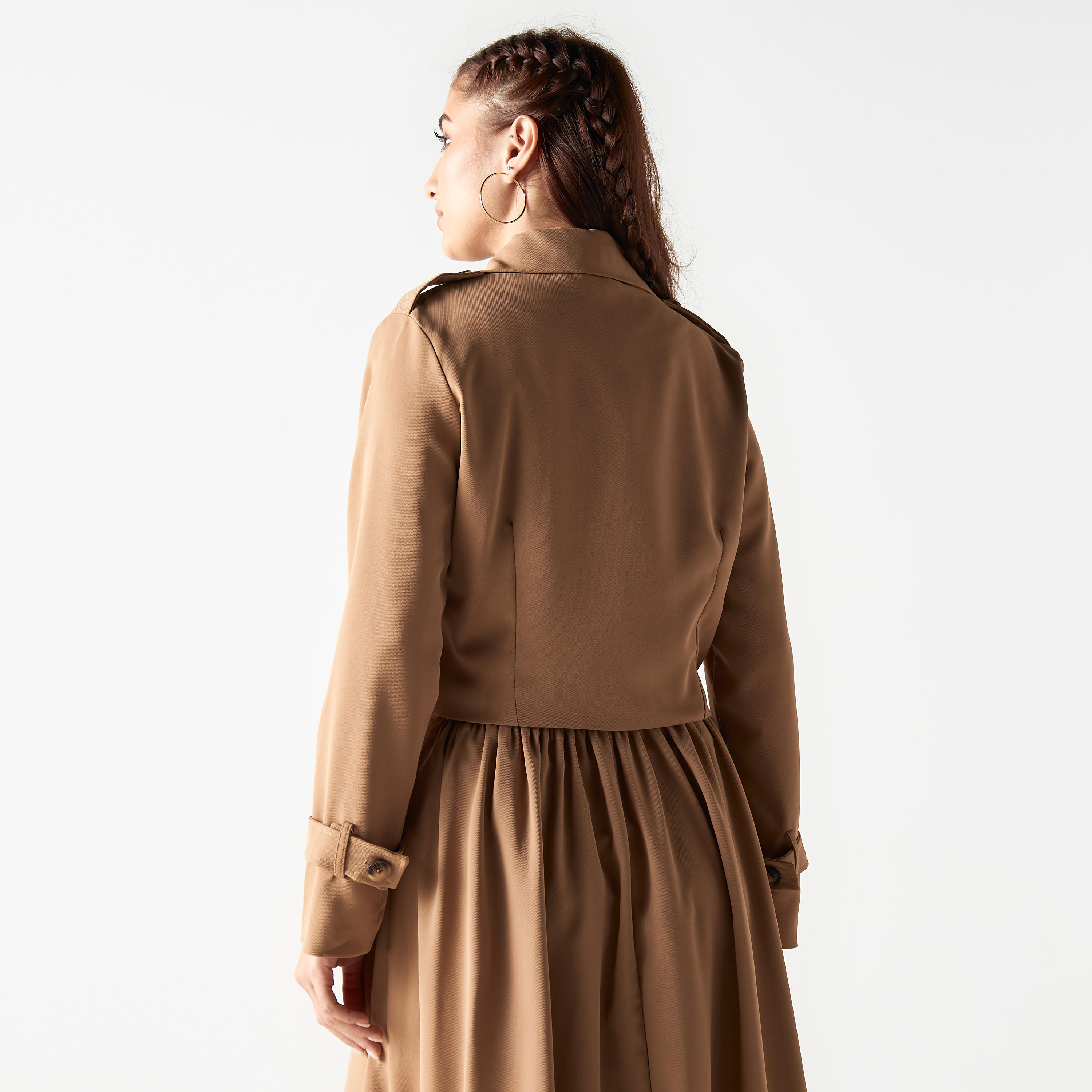 جاكيت سادة بطية صدر من تو إكستريمز-women-winterwear-coatsandjackets-jackets-image-3