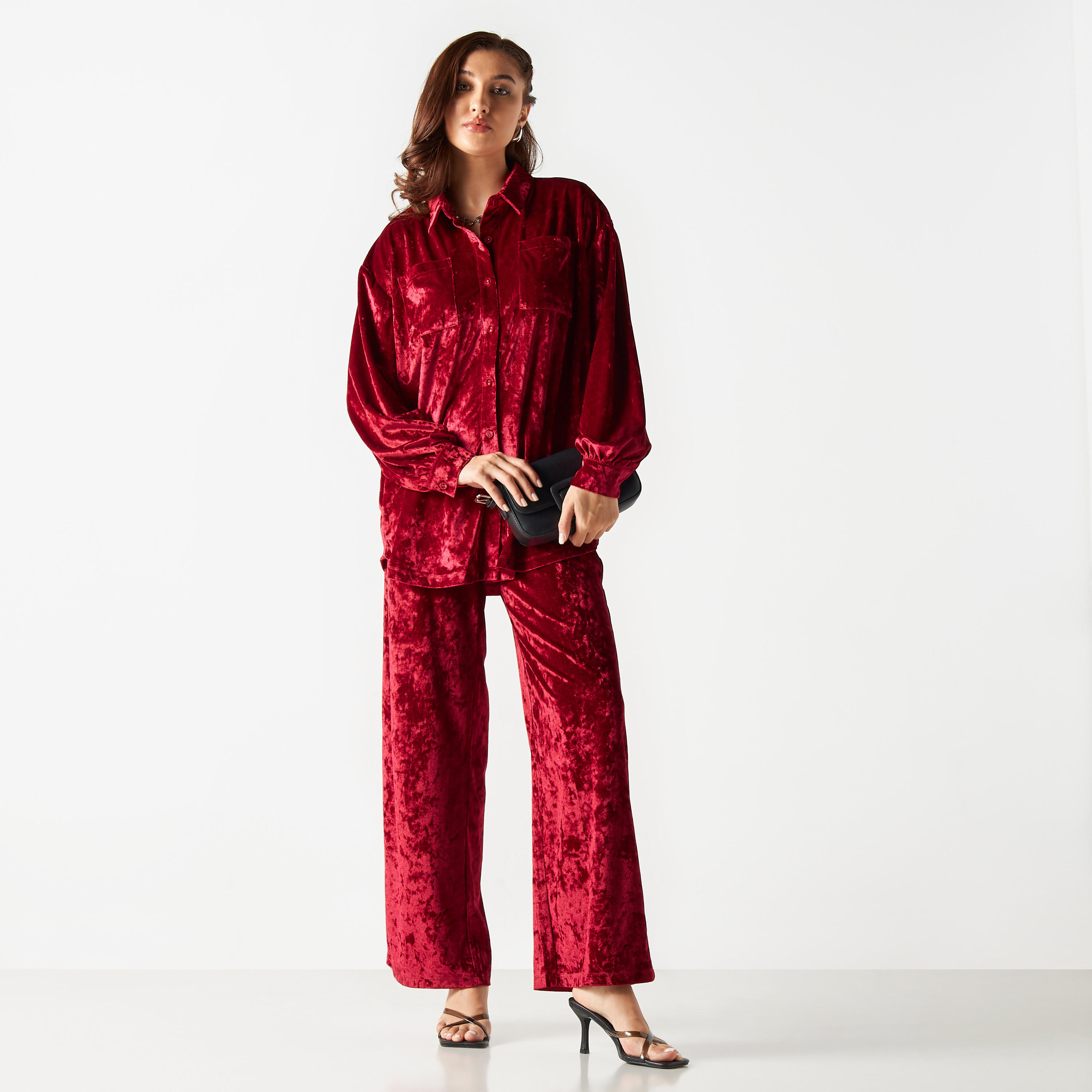 2Xtremz Solid Shirt with Long Sleeves and Pockets-women-clothing-shirtsandblouses-shirts-image-2