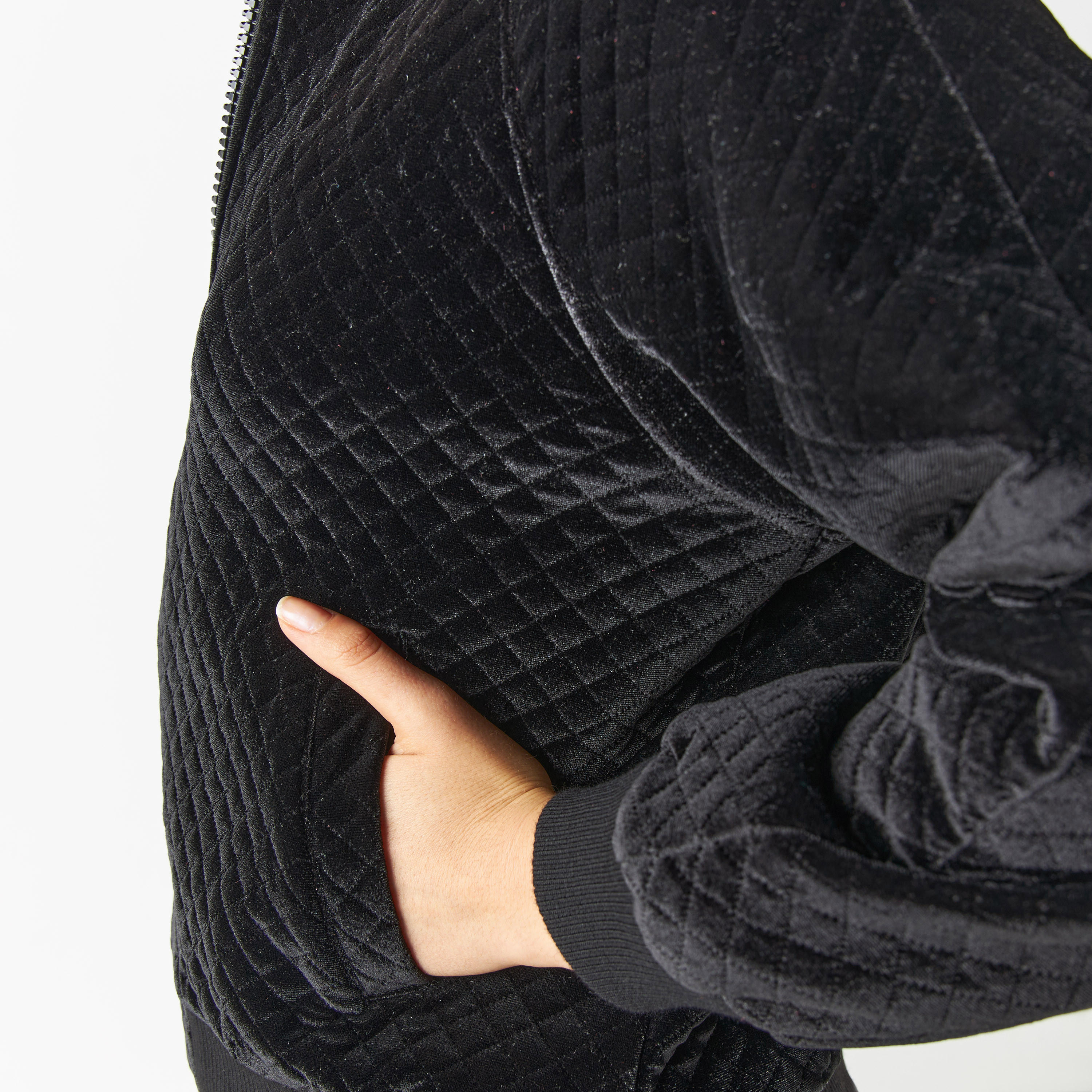 2Xtremz Textured Zip Through Jacket with Pockets-women-winterwear-coatsandjackets-jackets-image-4
