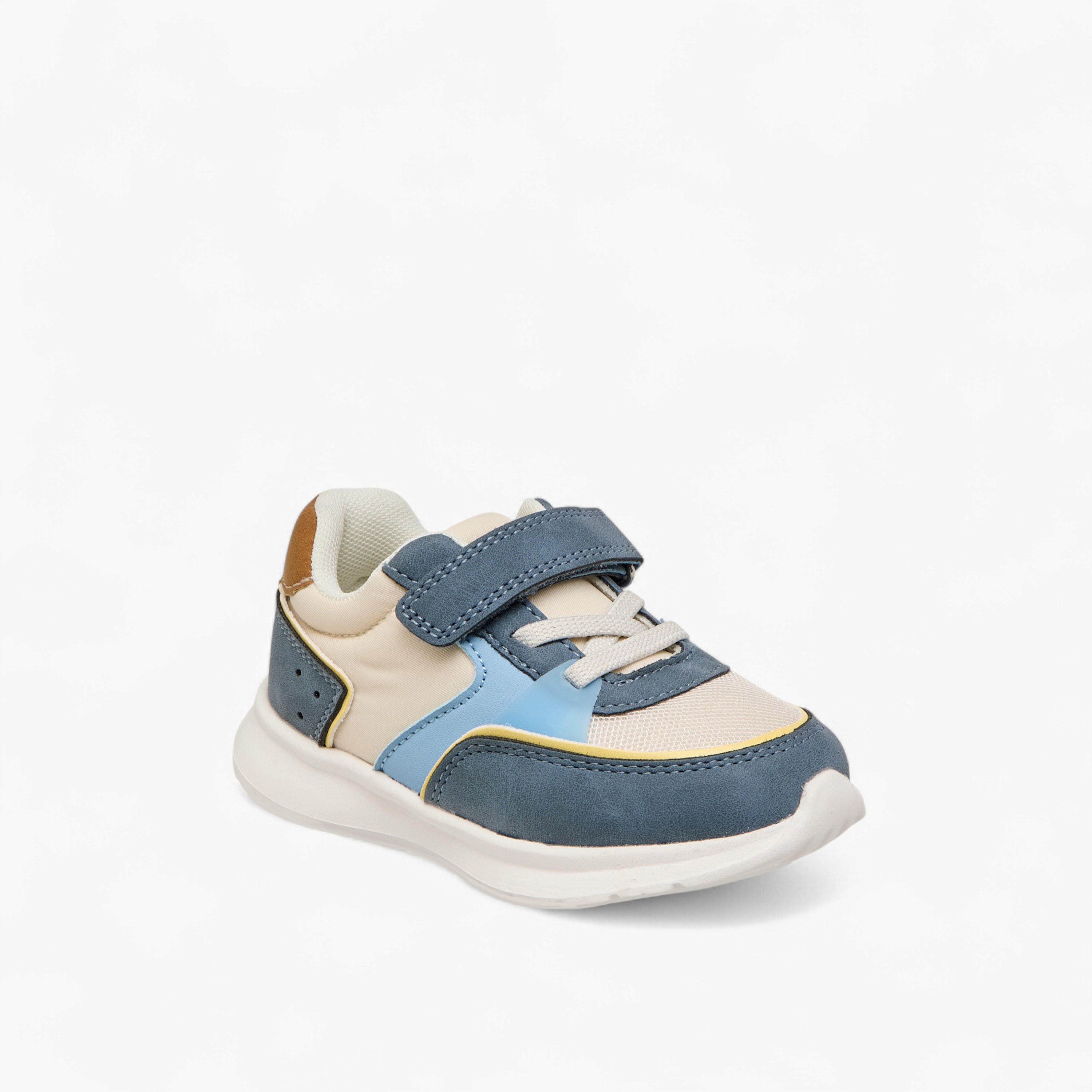 Barefeet Panelled Sneakers with Hook and Loop Closure-boys-shoes-sneakers-image-2