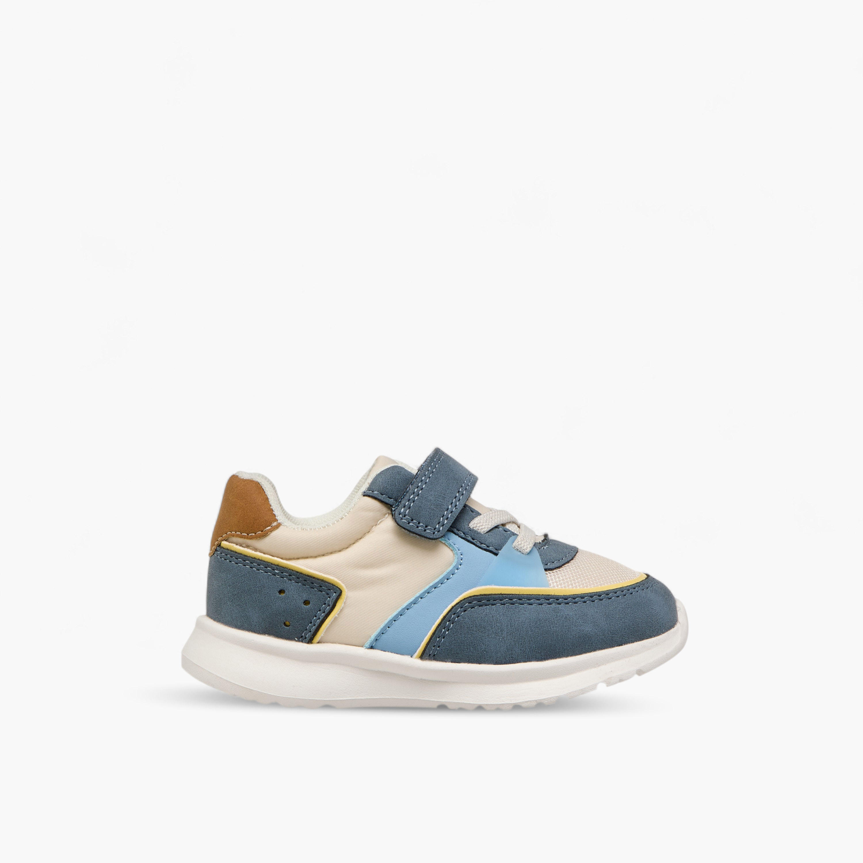 Barefeet Panelled Sneakers with Hook and Loop Closure-boys-shoes-sneakers-image-3