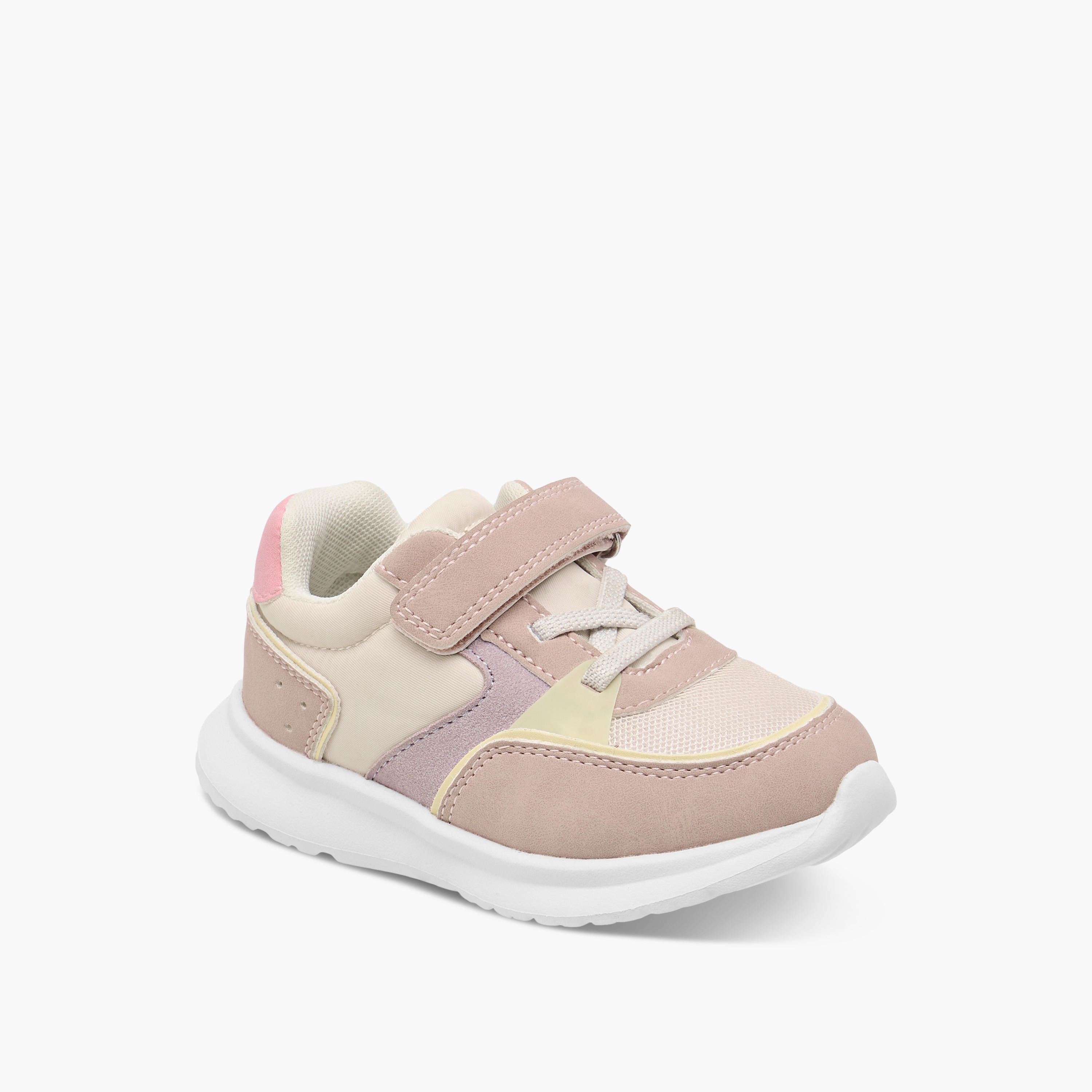Barefeet Colourblock Sneakers with Hook and Loop Closure-girls-shoes-sneakers-image-2