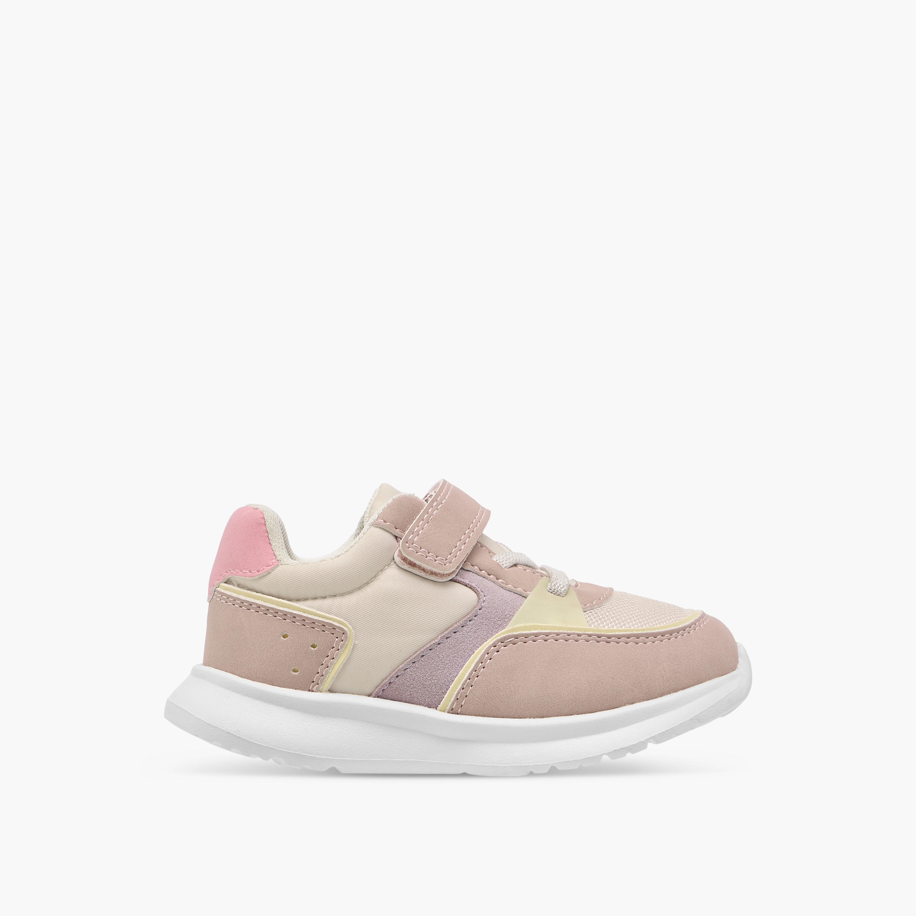 Barefeet Colourblock Sneakers with Hook and Loop Closure-girls-shoes-sneakers-image-3
