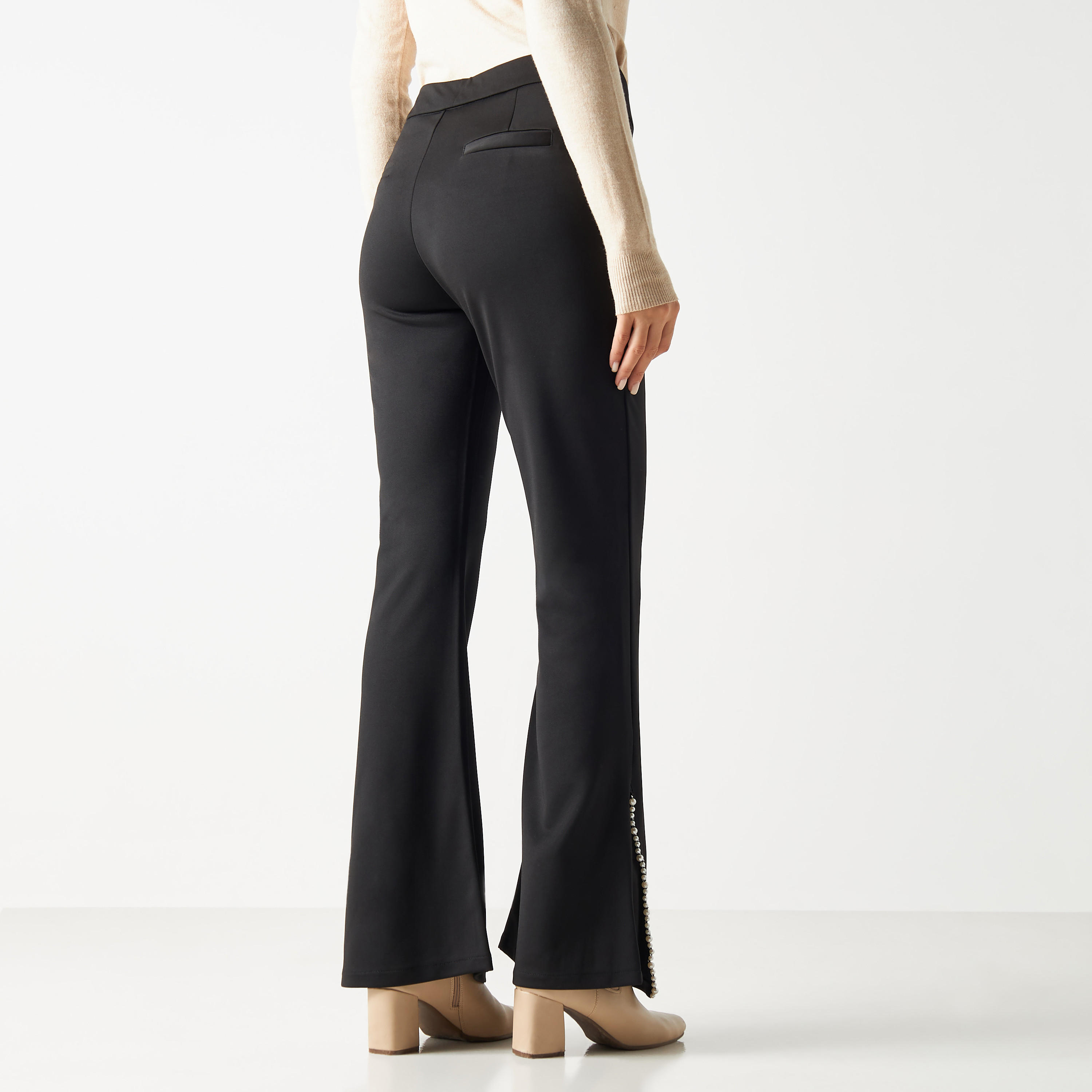 2Xtremz Pearls Embellished Pants with Button Closure and Slits-women-clothing-bottoms-trousers-image-3