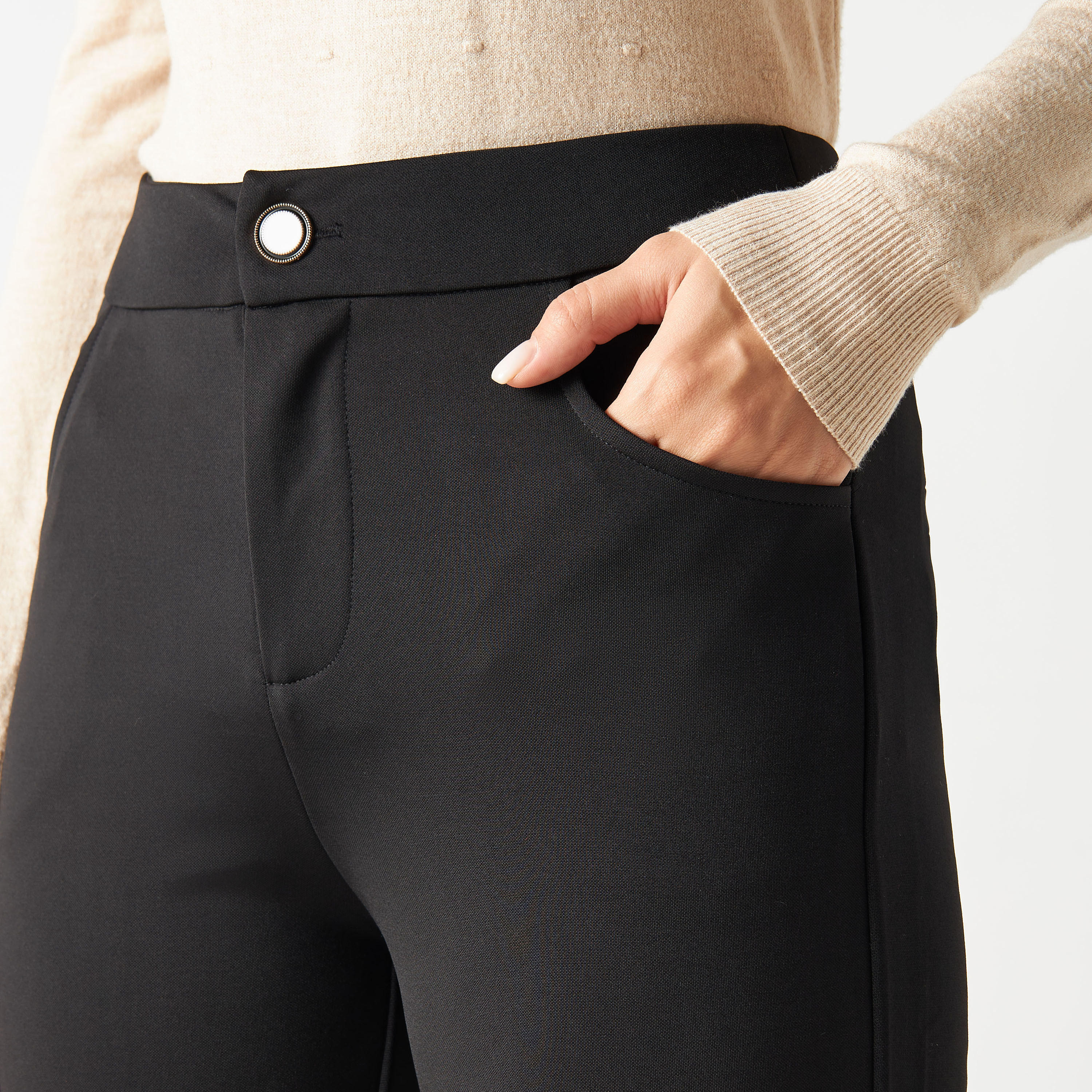 2Xtremz Pearls Embellished Pants with Button Closure and Slits-women-clothing-bottoms-trousers-image-4