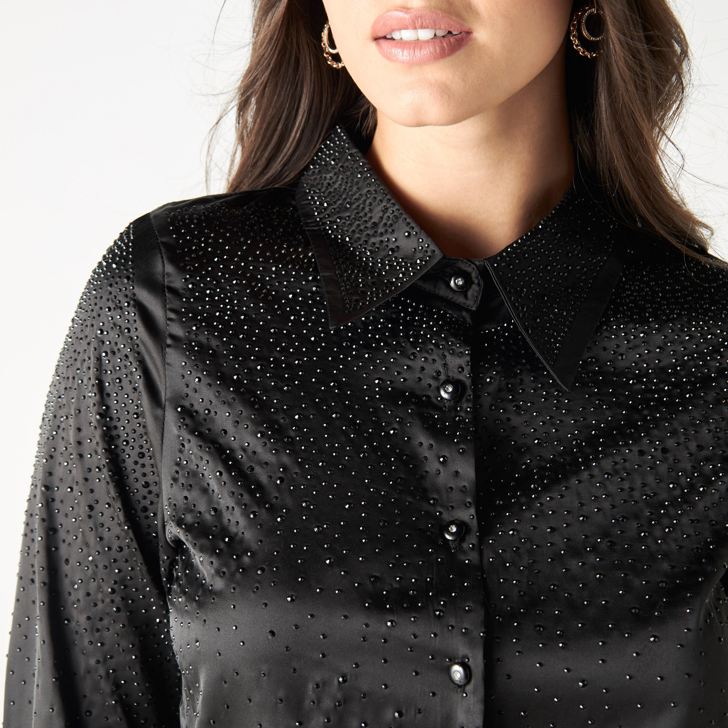 قميص مزيّن بأكمام طويلة من تو إكستريمز-women-clothing-shirtsandblouses-shirts-image-4