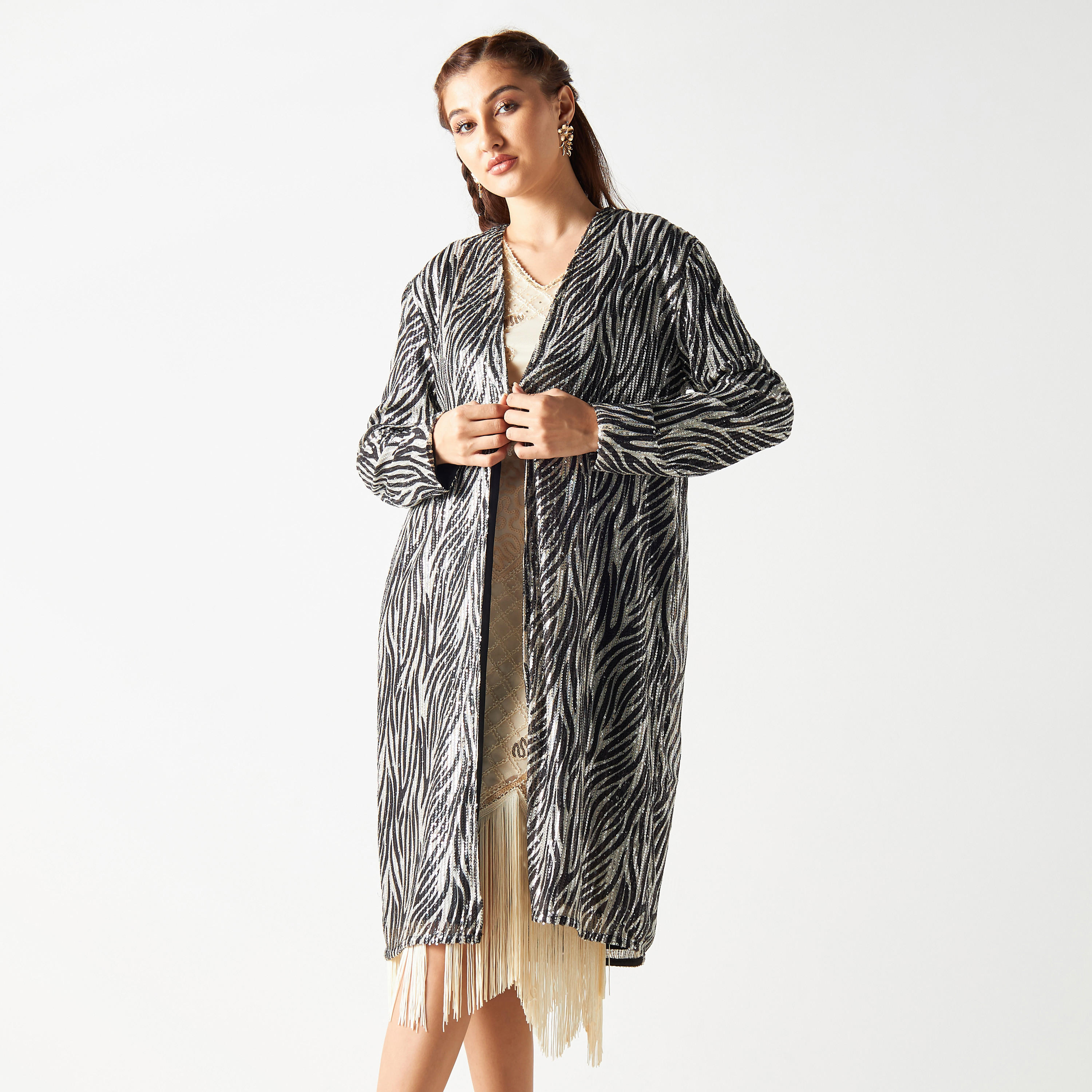 كارديجان مزخرف من تو إكستريمز-women-winterwear-cardigansandjumpers-cardigans-image-1