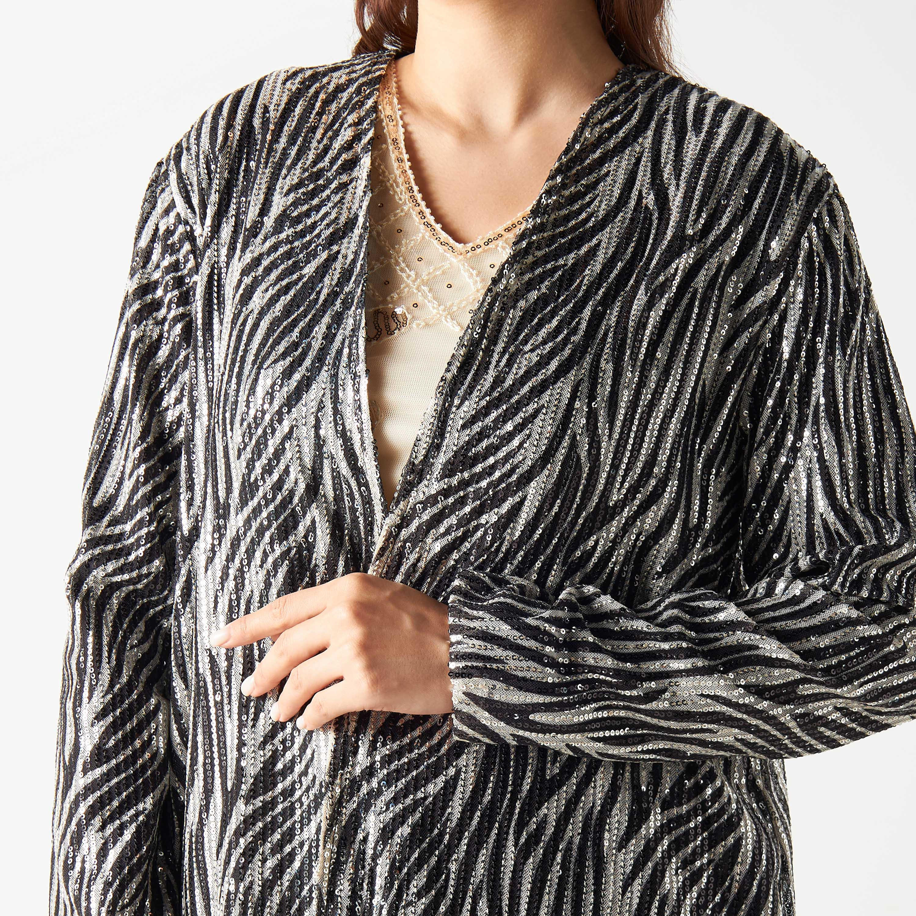كارديجان مزخرف من تو إكستريمز-women-winterwear-cardigansandjumpers-cardigans-image-4
