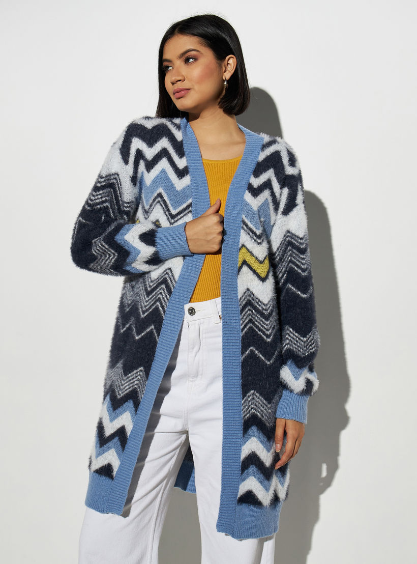 كارديجان محبوك من تو إكستريمز-women-winterwear-cardigansandjumpers-cardigans-image-4