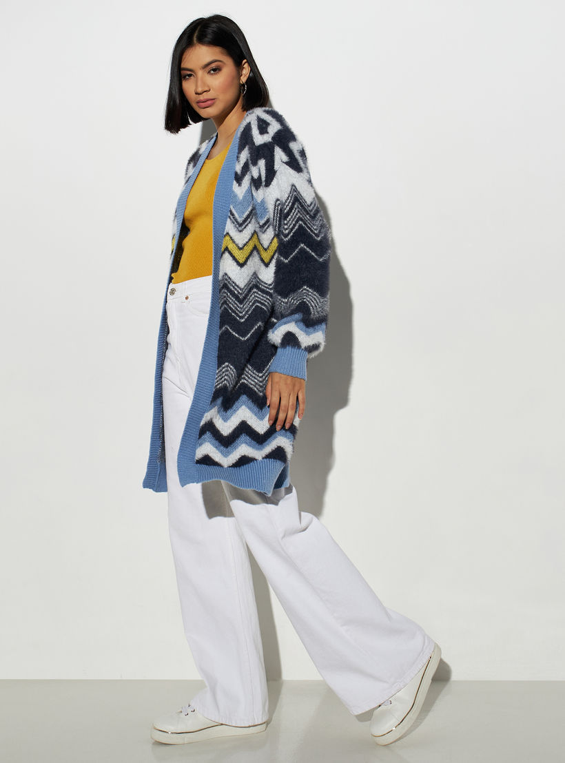 كارديجان محبوك من تو إكستريمز-women-winterwear-cardigansandjumpers-cardigans-image-3